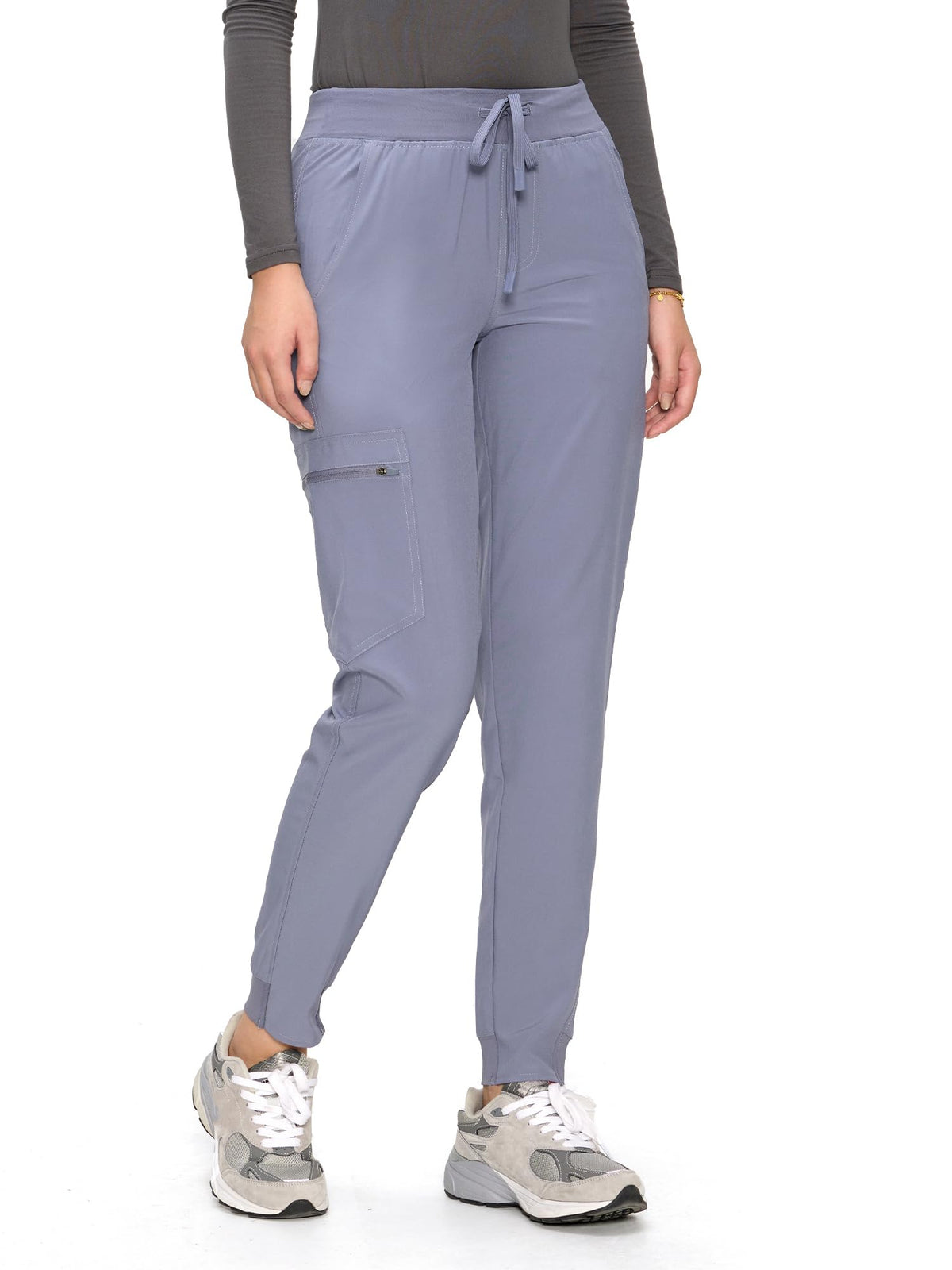 Aurora Jogger Scrub Pants — Light Grey — 1