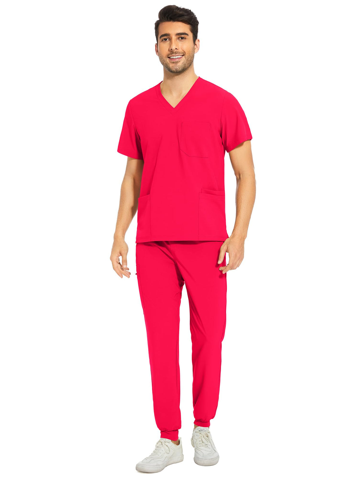Lunar Scrub Set — Viva Magenta — 1