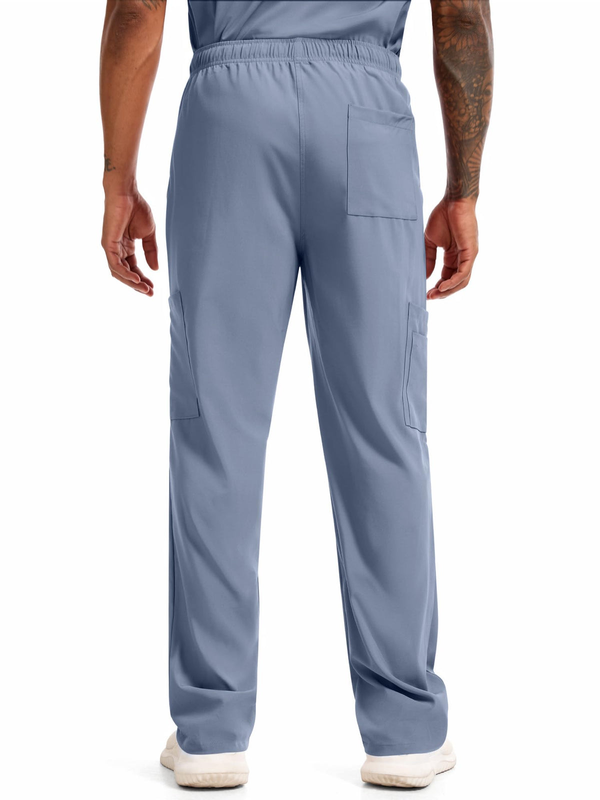 CST11P11 Men's Straight-Leg Scrub Pants — Rock Grey — 2