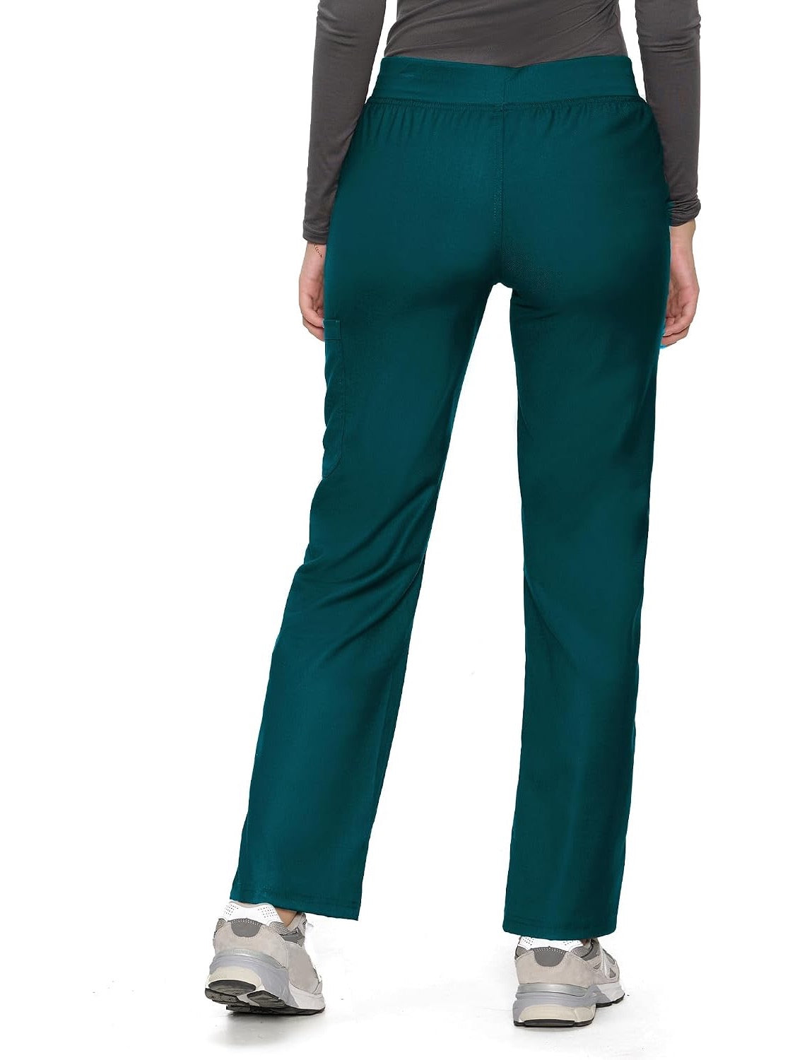 COZYFIT women's caribbean blue straight-leg cargo scrub pants - image 5