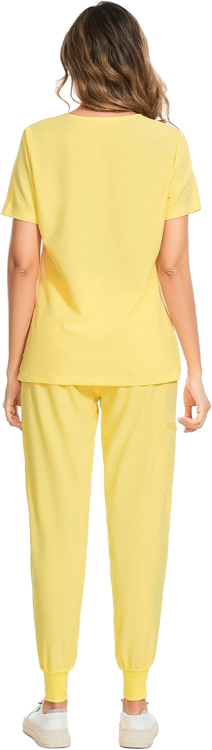 Luna Scrub Set — Lemon Yellow — 2