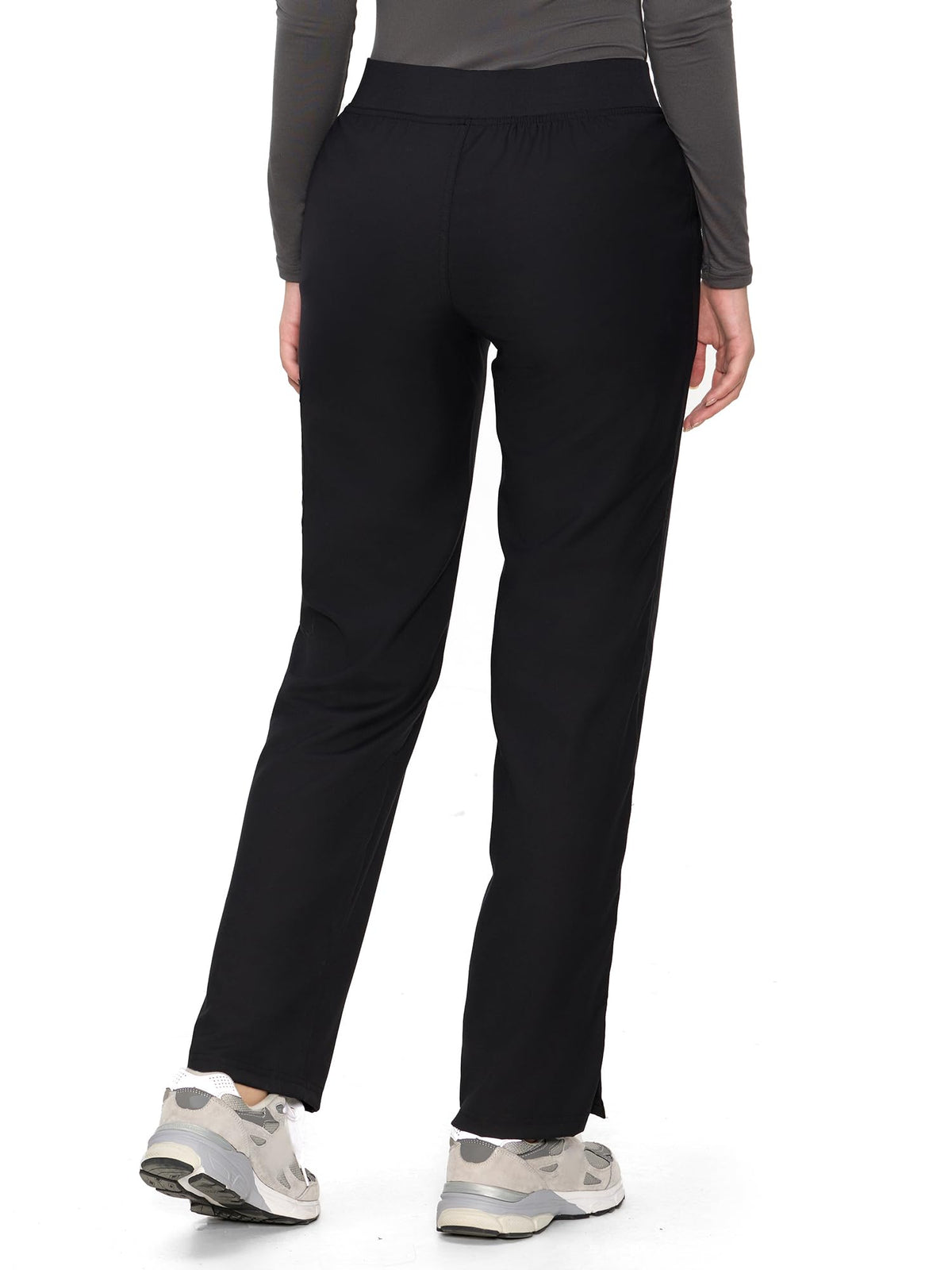 COZYFIT women's black straight-leg cargo scrub pants - image 4