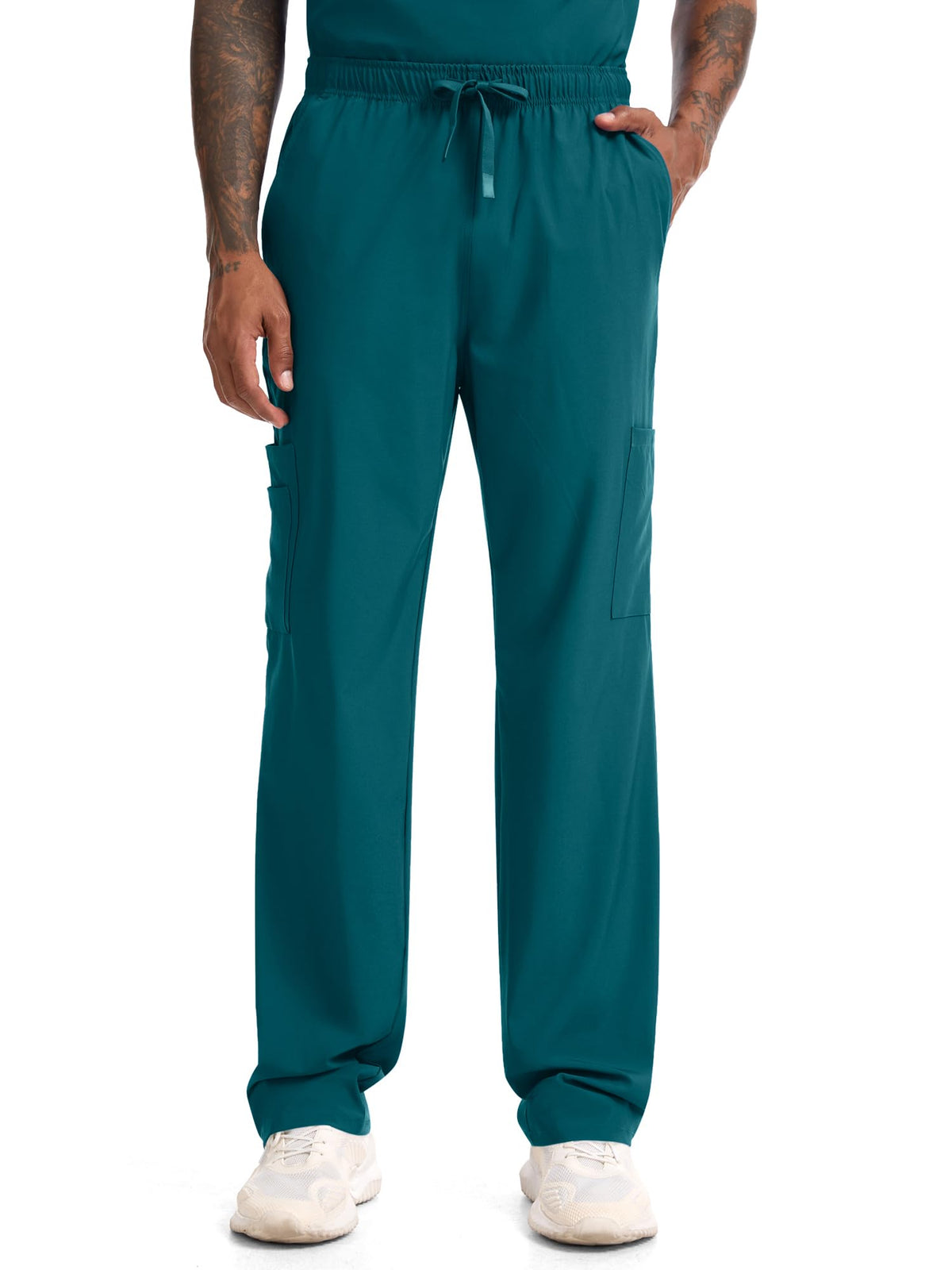 CST11P11 Men's Straight-Leg Scrub Pants — Caribbean Blue — 6