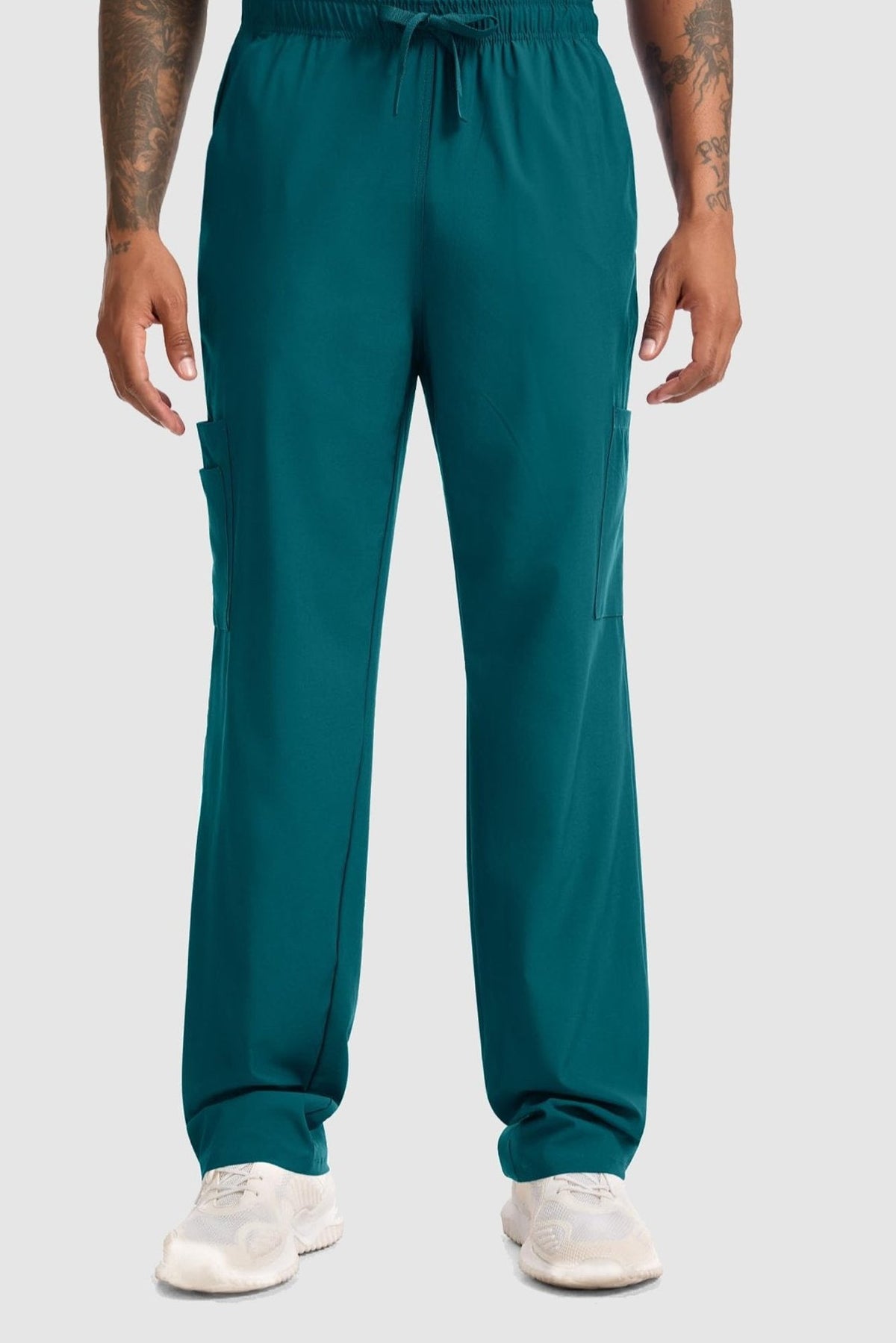 CST11P11 Men's Straight-Leg Scrub Pants — Caribbean Blue — 1
