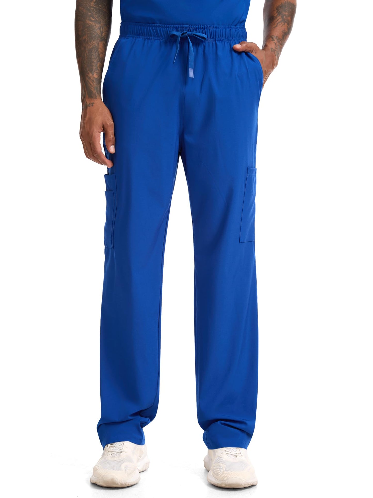 CST11P11 Men's Straight-Leg Scrub Pants — Royal Blue — 6