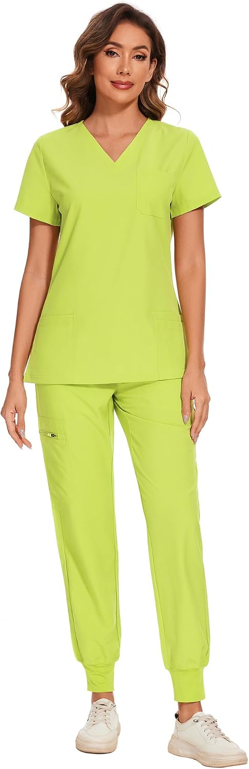 Luna Scrub Set — Spring Green — 1