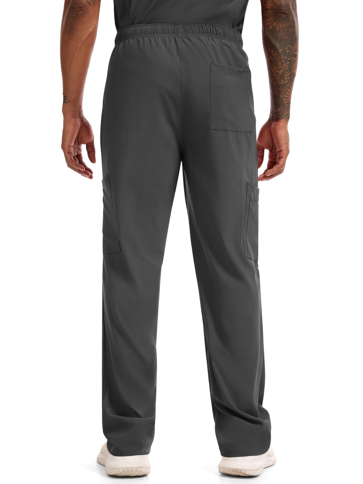 CST11P11 Men's Straight-Leg Scrub Pants — Dark Grey — 2
