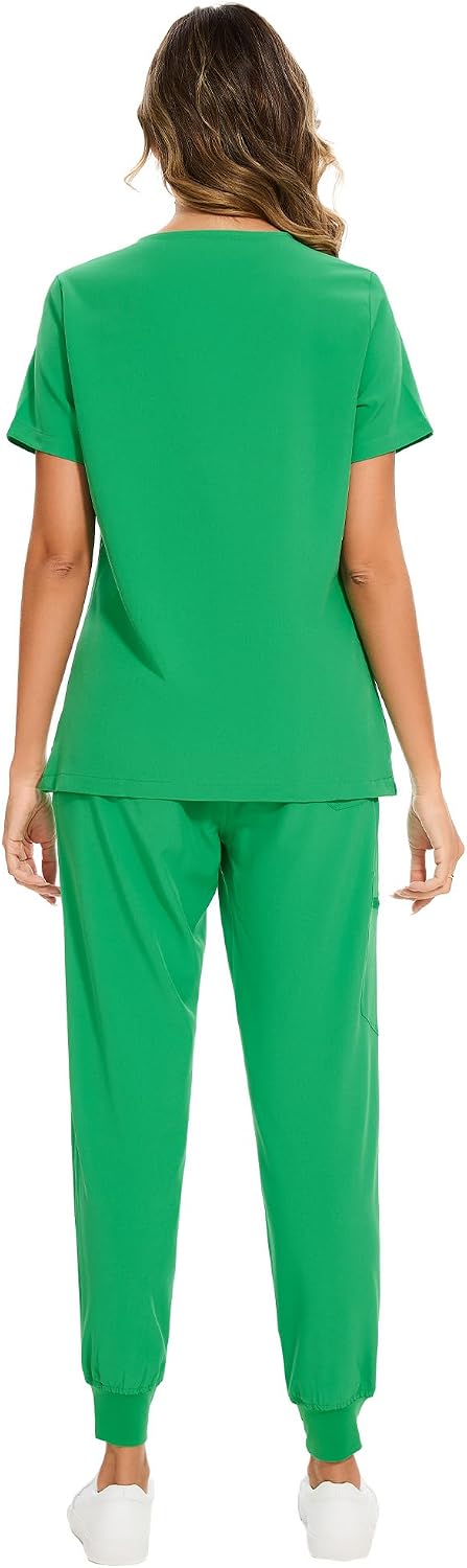 Luna Scrub Set — Deep Mint Green — 2