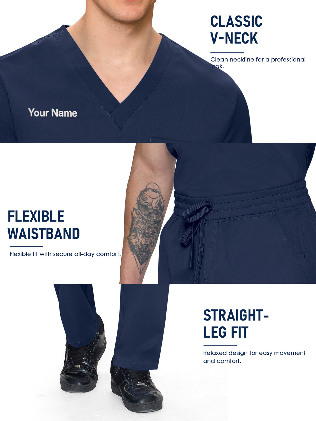 Orion Made-to-Measure Straight-Leg Scrub Set Package