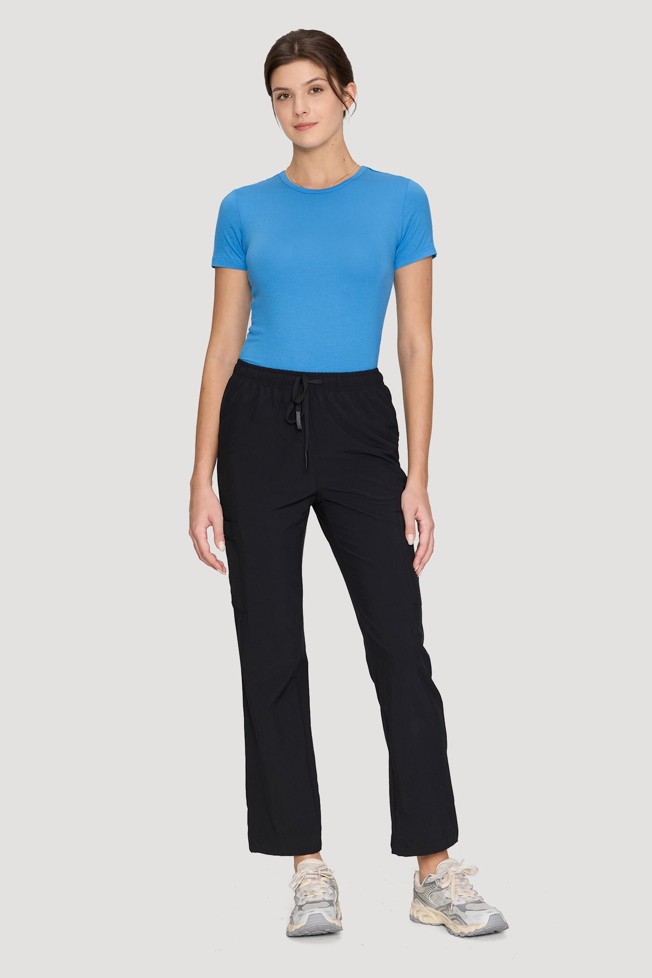 Women's Underscrubs Short Sleeve - Crew Neck Scrubs Tee, Silky Knit Undershirts for Nurse