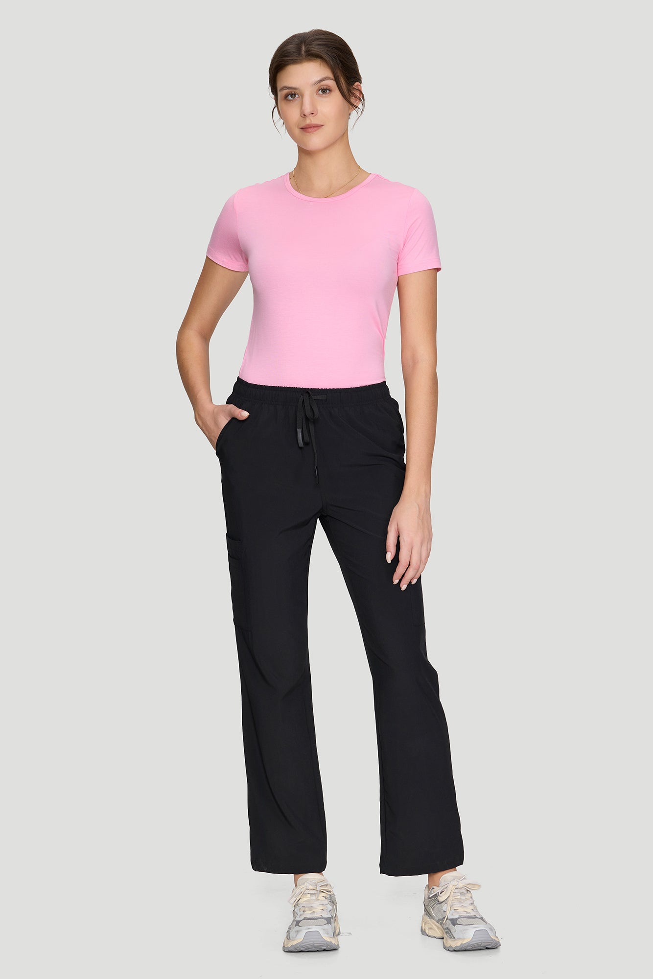 Women's Underscrubs Short Sleeve - Crew Neck Scrubs Tee, Silky Knit Undershirts for Nurse