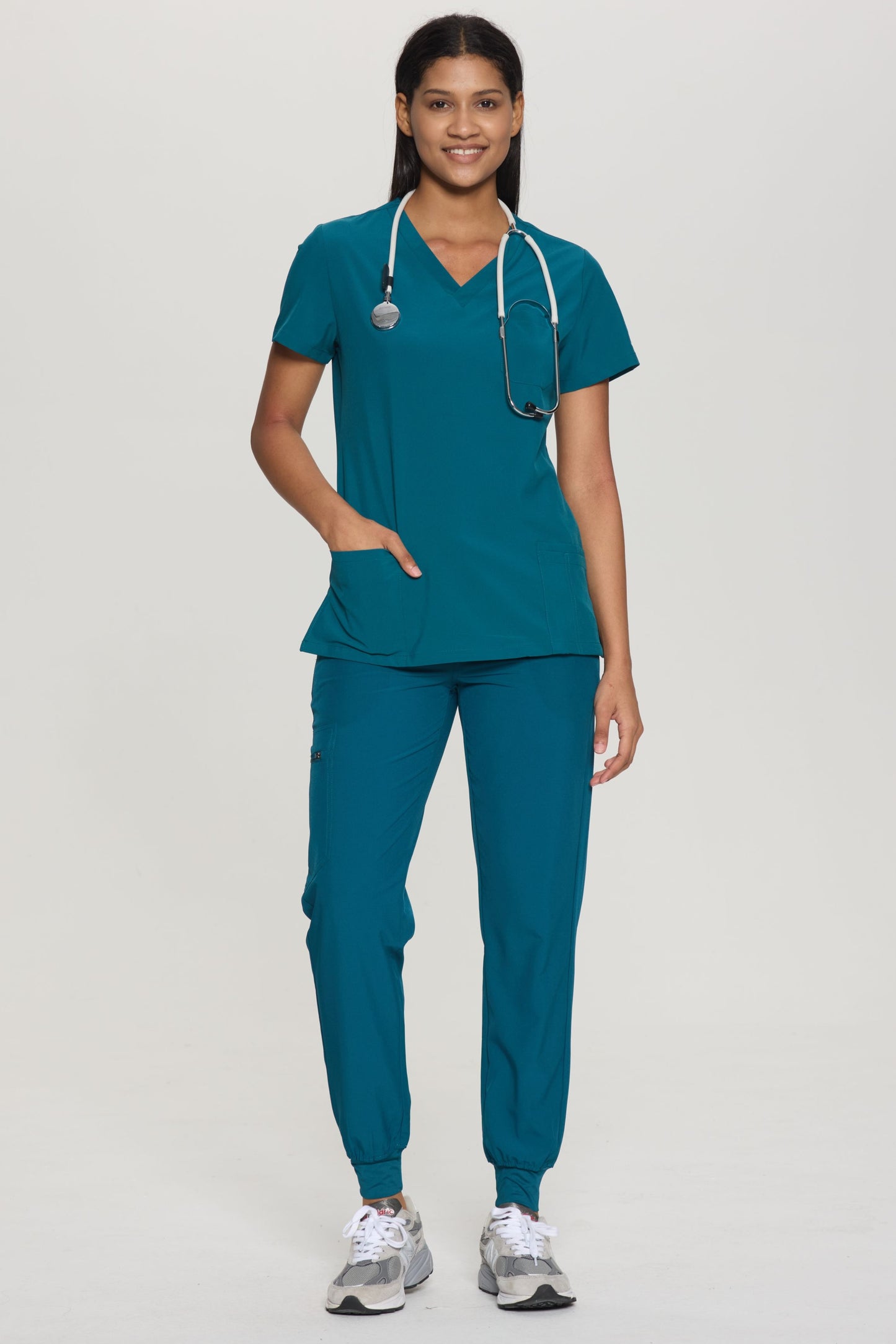 COZYFIT V-Neck 3-pocket Scrub Tops for Woman