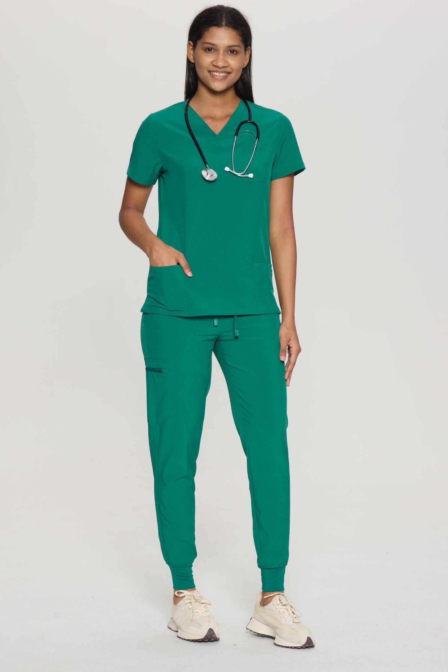 COZYFIT V-Neck 3-pocket Scrub Tops for Woman