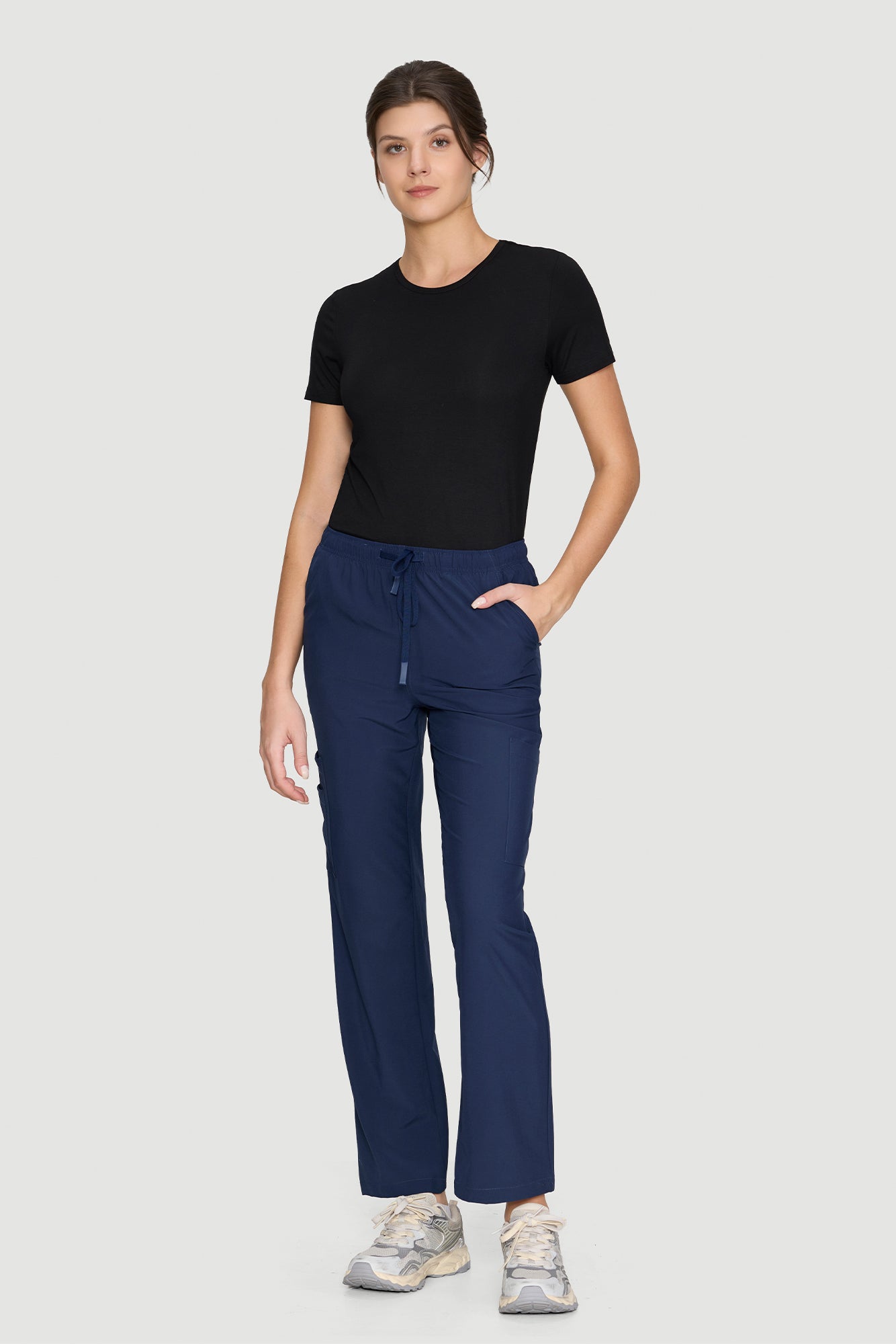 Women's Underscrubs Short Sleeve - Crew Neck Scrubs Tee, Silky Knit Undershirts for Nurse