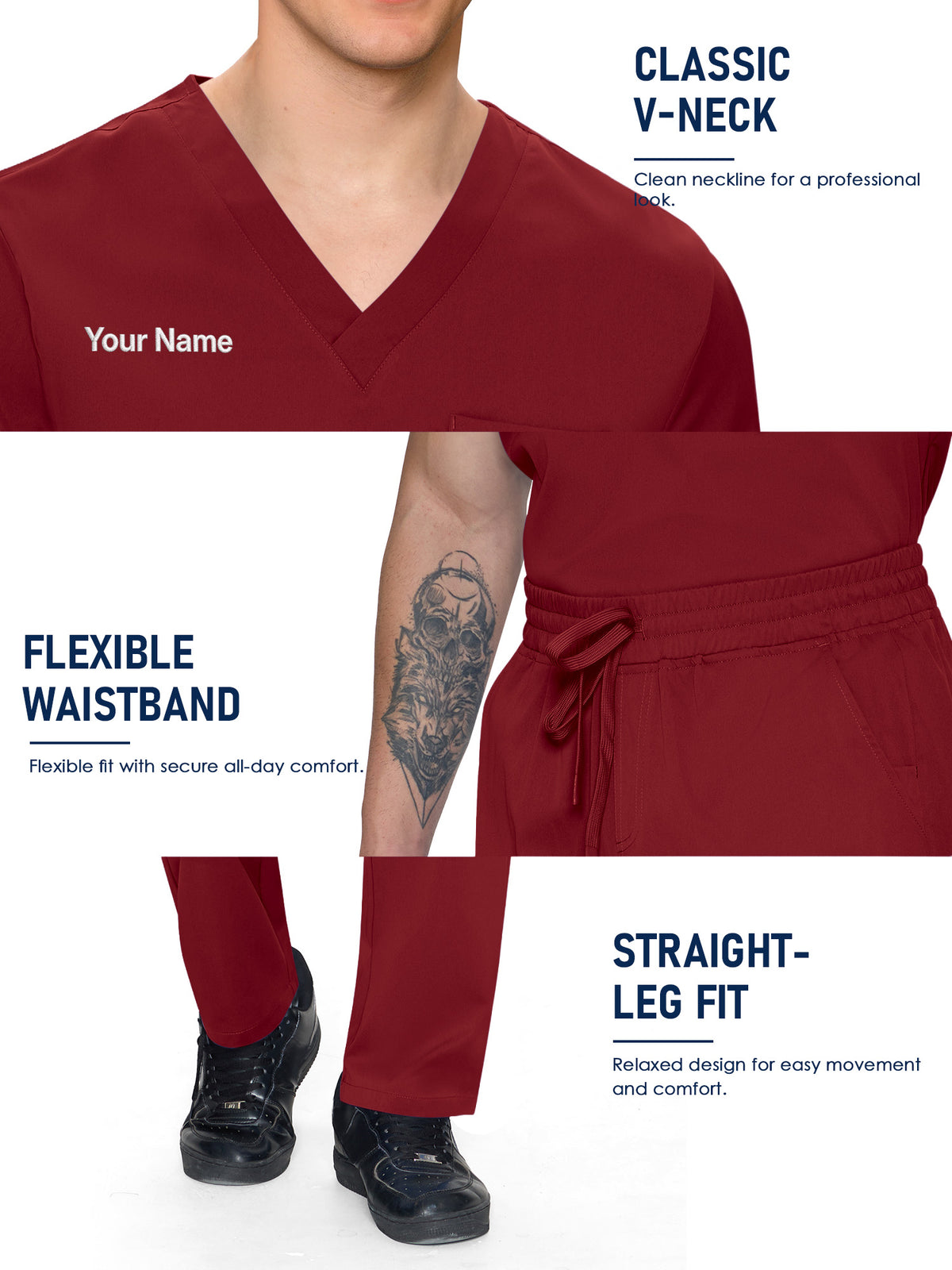Orion Made-to-Measure Straight-Leg Scrub Set Package