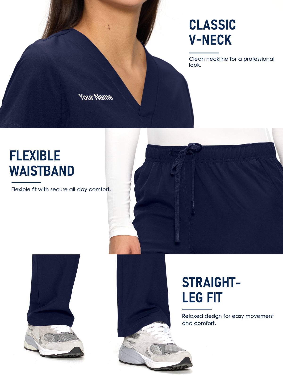 Dawn Dusk Made-to-Measure Straight-Leg Scrub Set Package