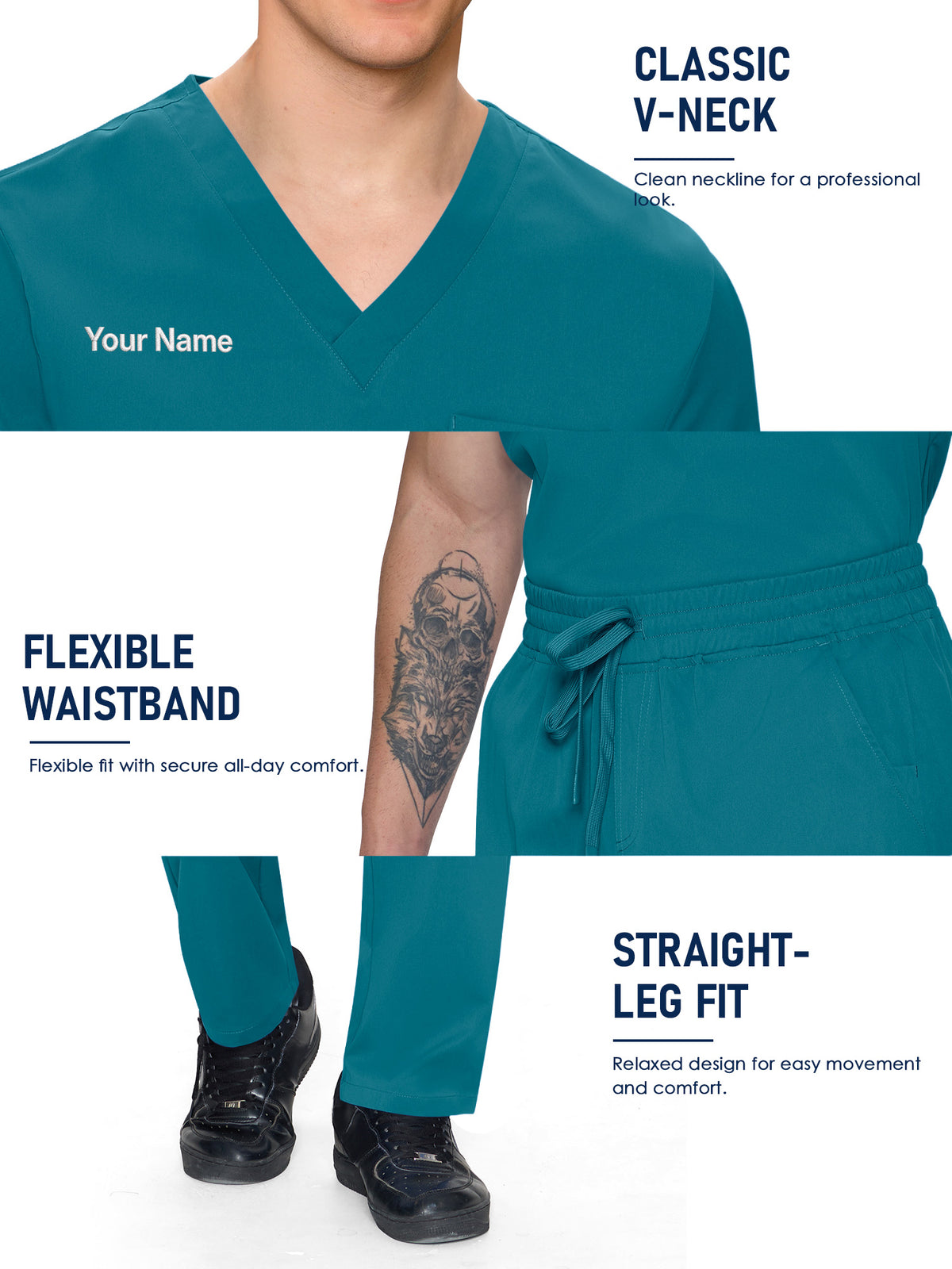 Orion Made-to-Measure Straight-Leg Scrub Set Package