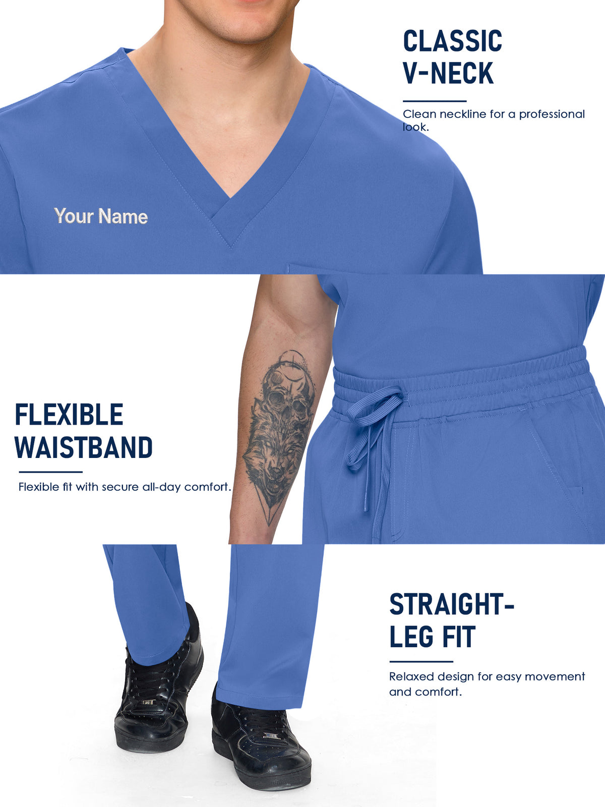 Orion Made-to-Measure Straight-Leg Scrub Set Package
