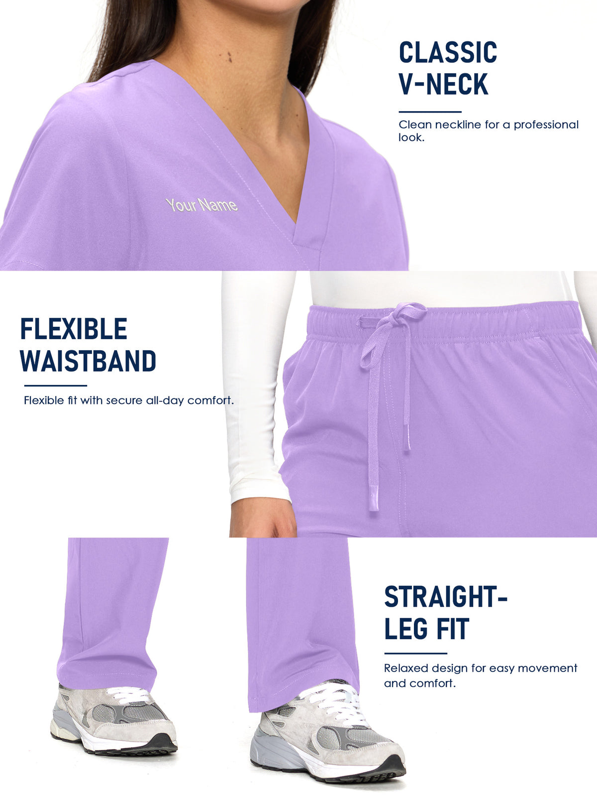 Dawn Dusk Made-to-Measure Straight-Leg Scrub Set Package
