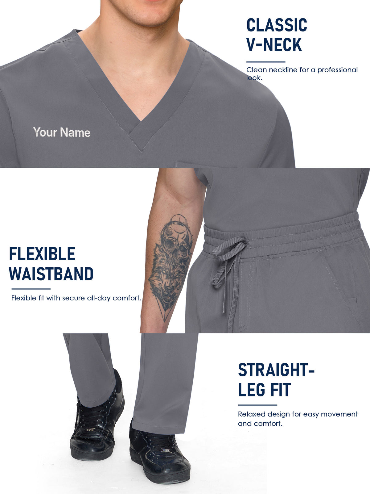 Orion Made-to-Measure Straight-Leg Scrub Set Package