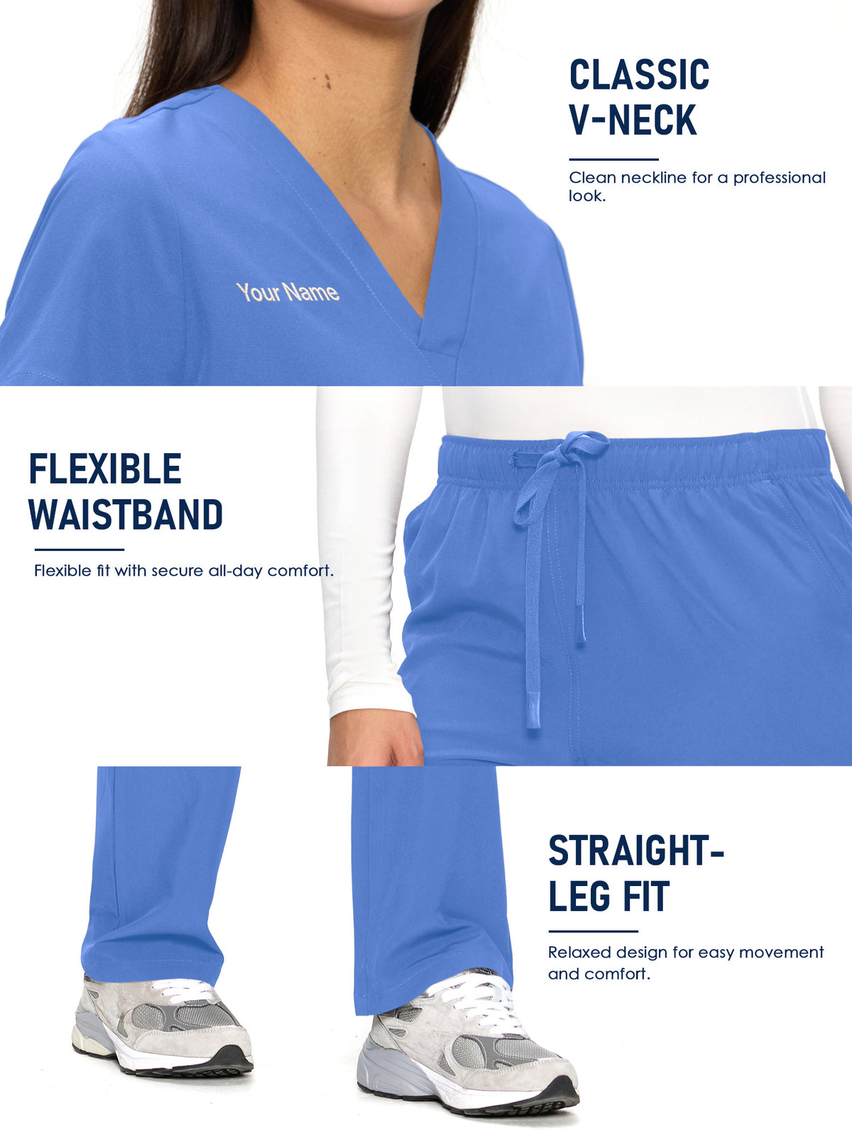 Dawn Dusk Made-to-Measure Straight-Leg Scrub Set Package