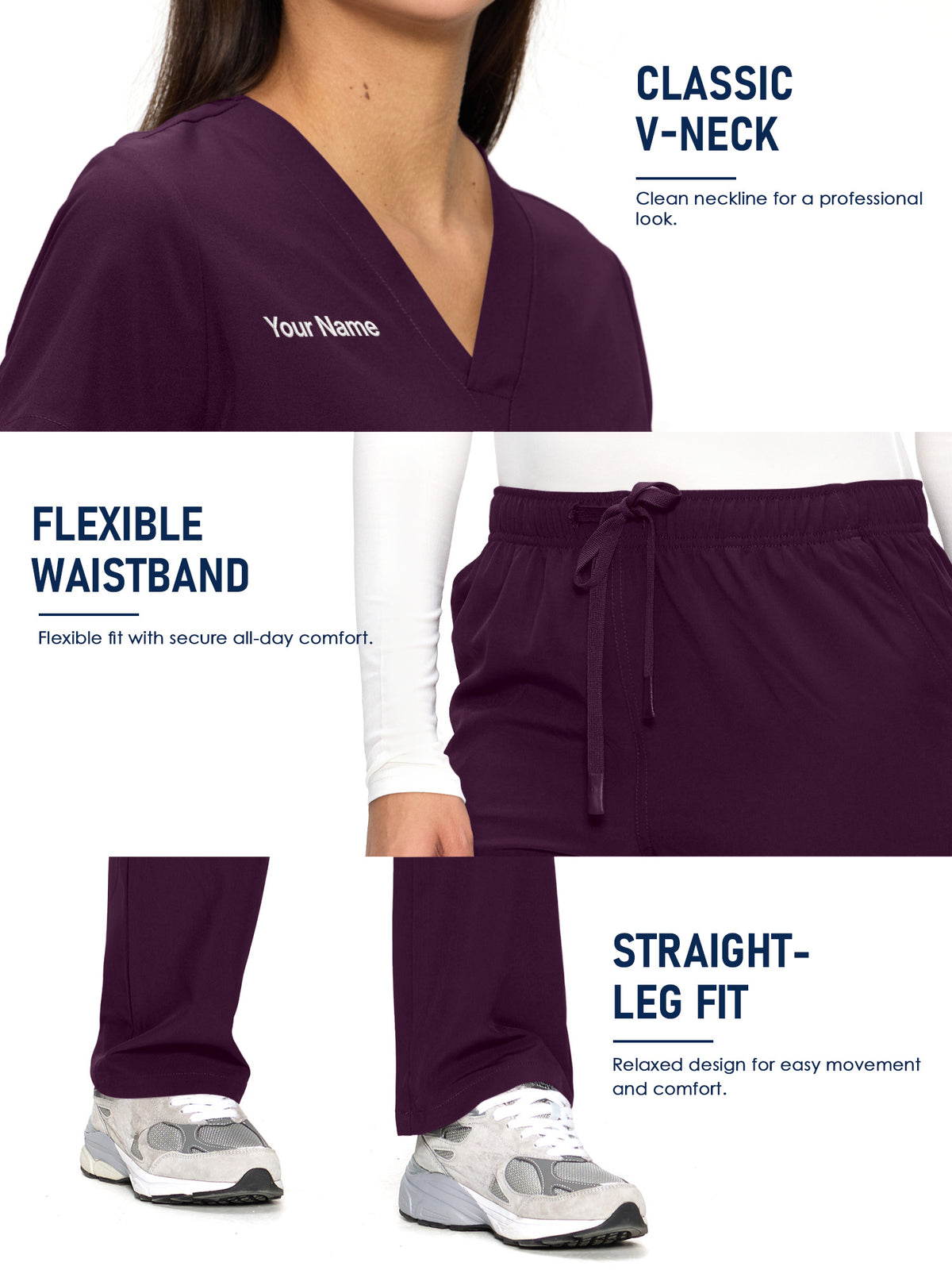Dawn Dusk Made-to-Measure Straight-Leg Scrub Set Package