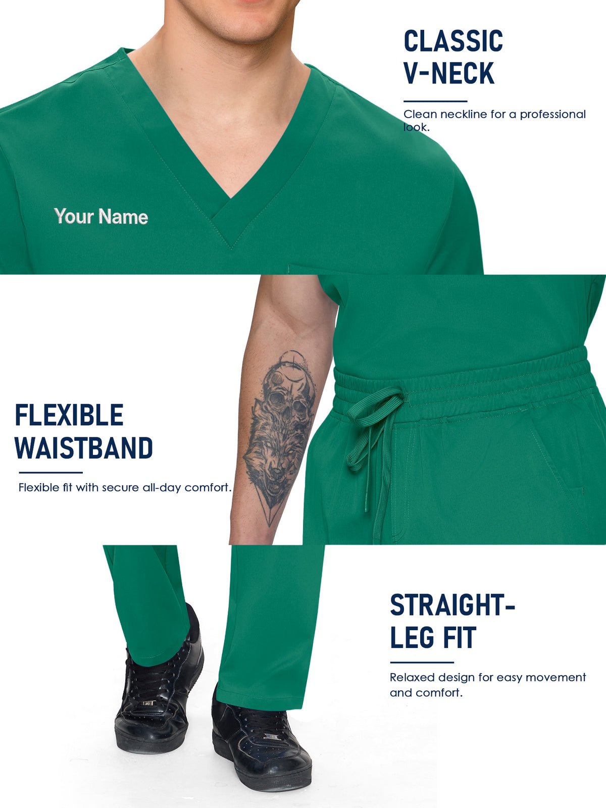 Orion Made-to-Measure Straight-Leg Scrub Set Package
