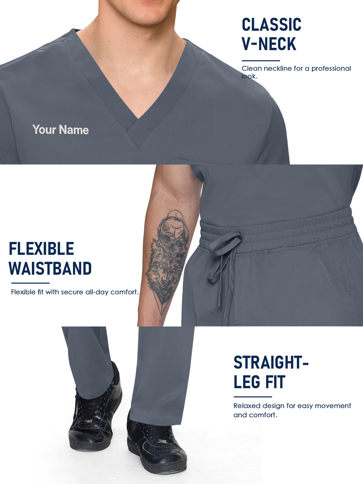 Orion Made-to-Measure Straight-Leg Scrub Set Package