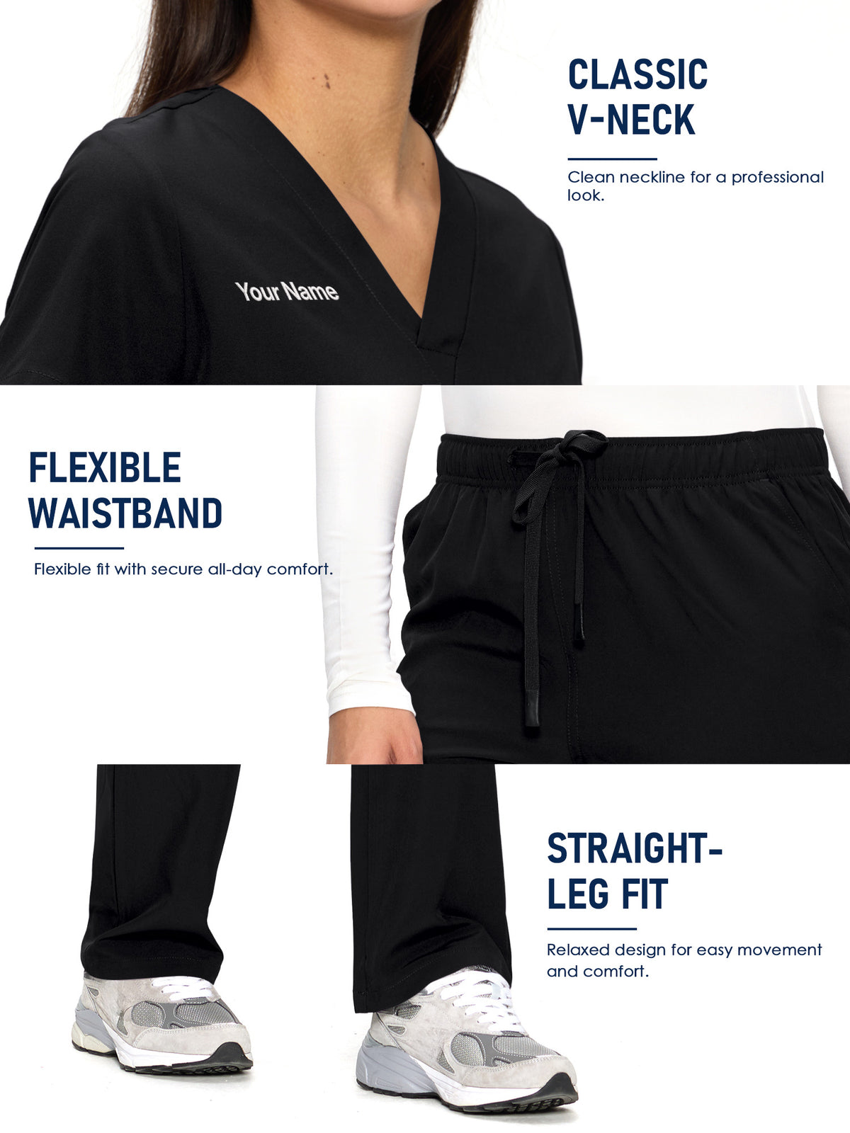Dawn Dusk Made-to-Measure Straight-Leg Scrub Set Package