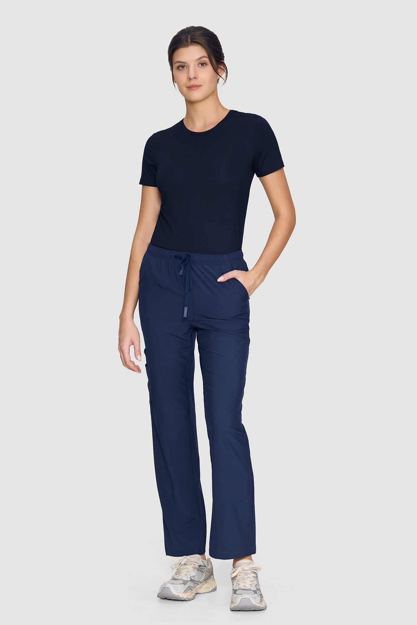 Women's Underscrubs Short Sleeve - Crew Neck Scrubs Tee, Silky Knit Undershirts for Nurse