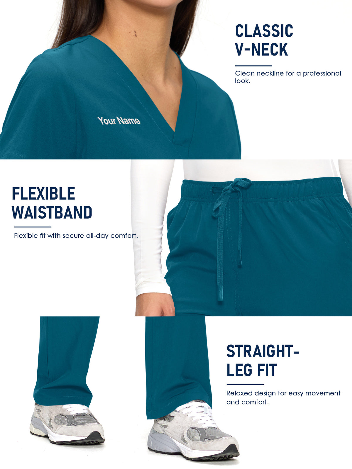 Dawn Dusk Made-to-Measure Straight-Leg Scrub Set Package