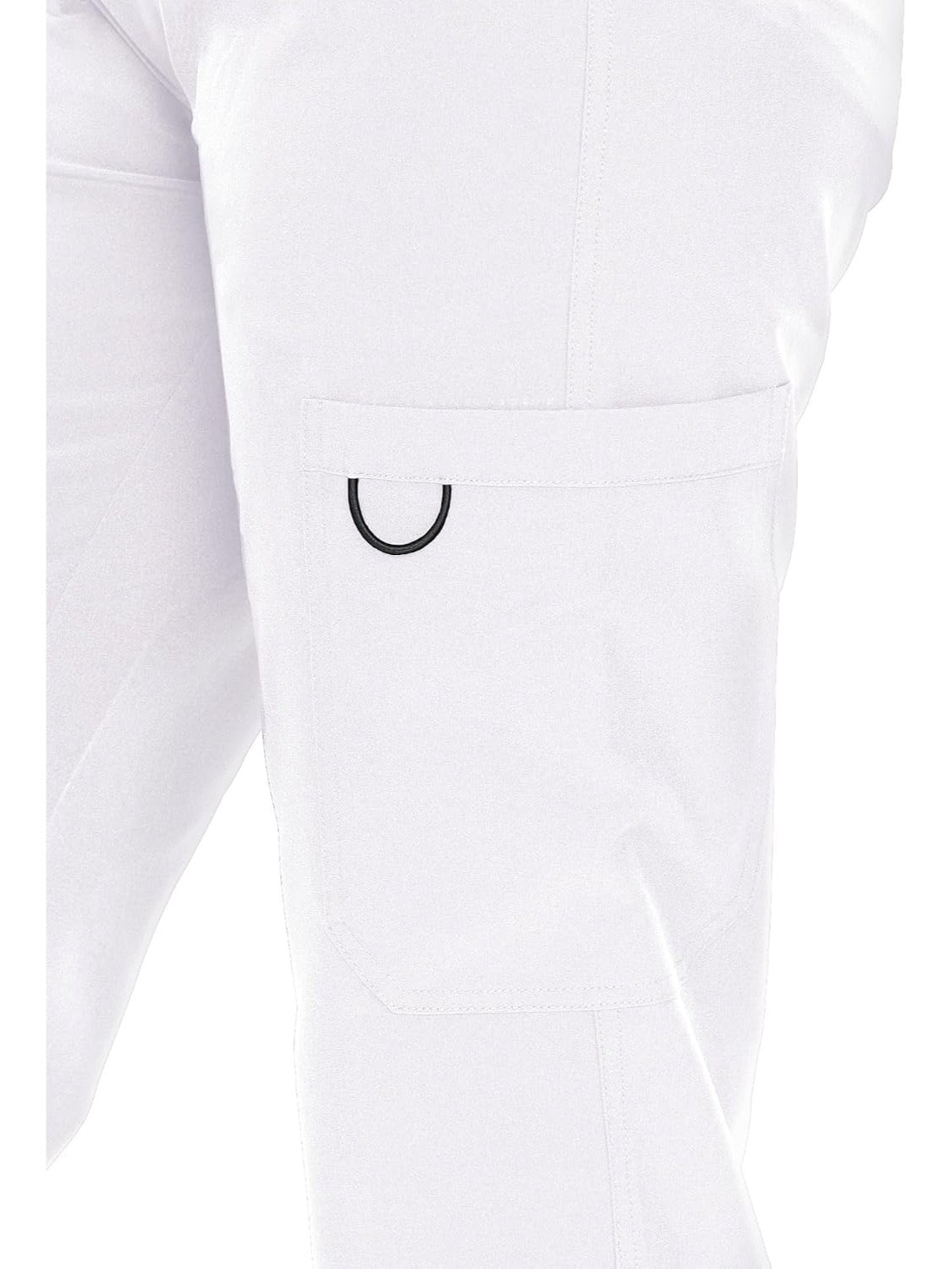 COZYFIT women's white straight-leg cargo scrub pants - image 6