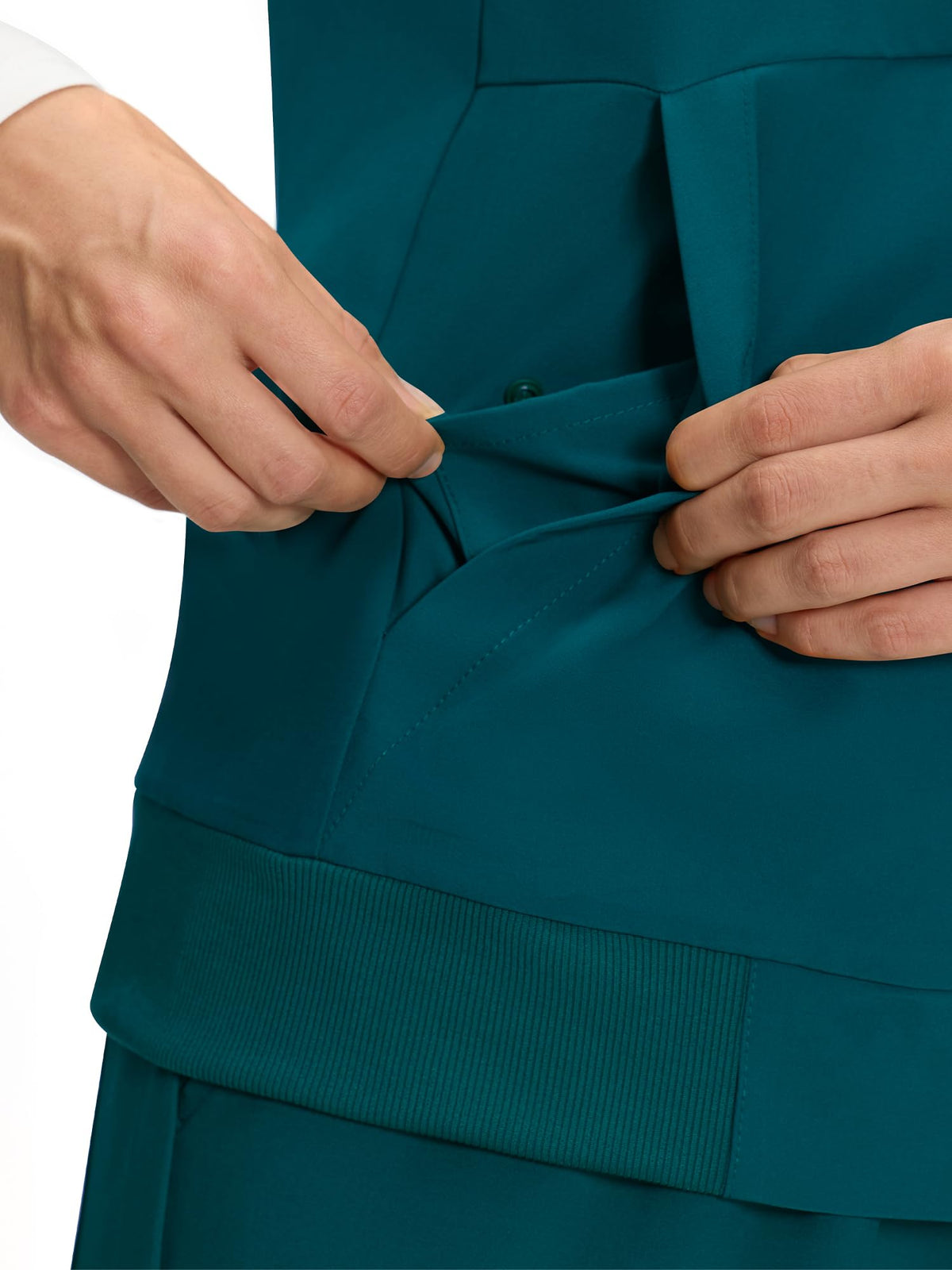 Marlowe Scrub Vest — Caribbean Blue — 6