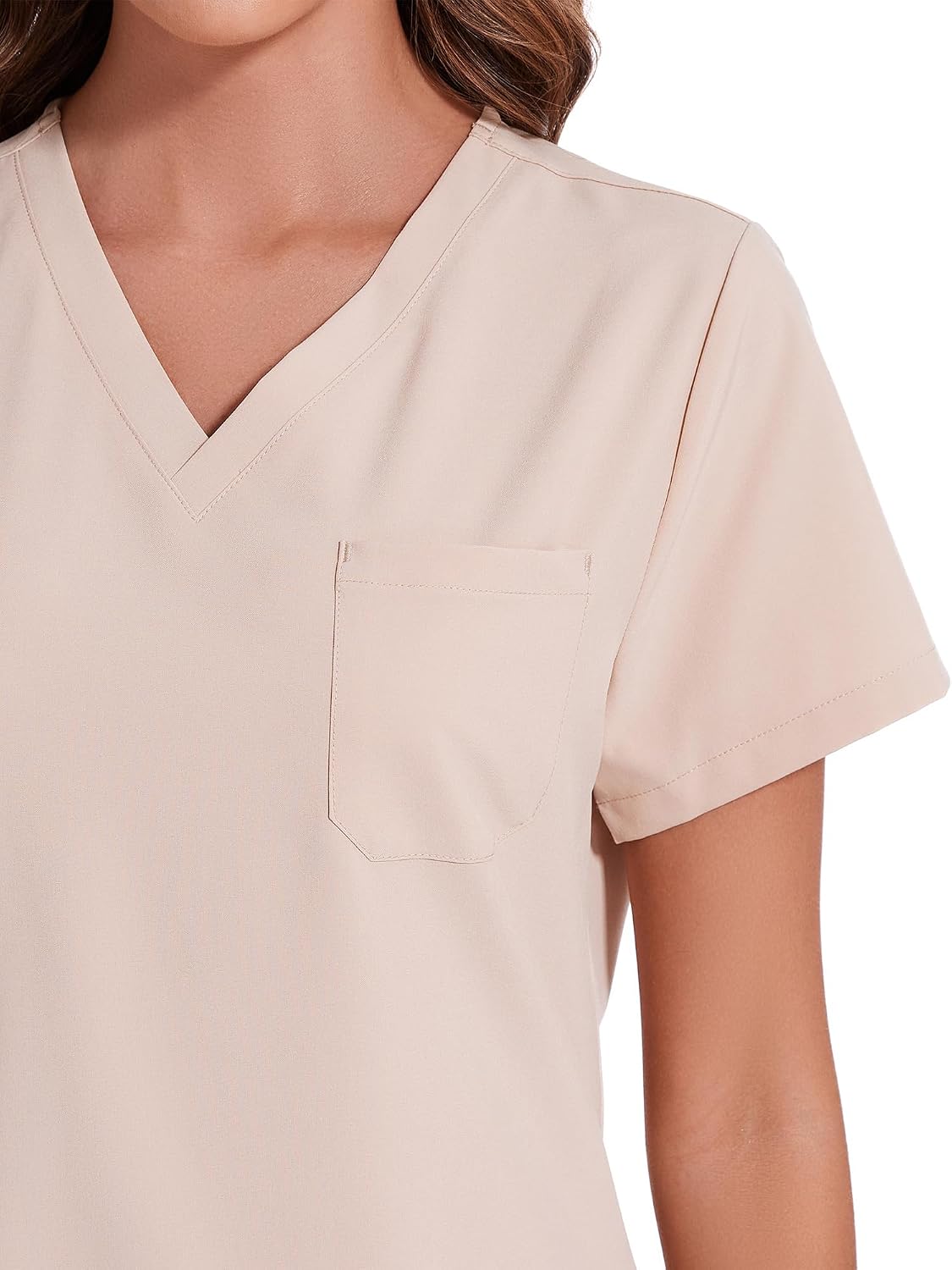 Luna Scrub Set — Light Khaki — 4