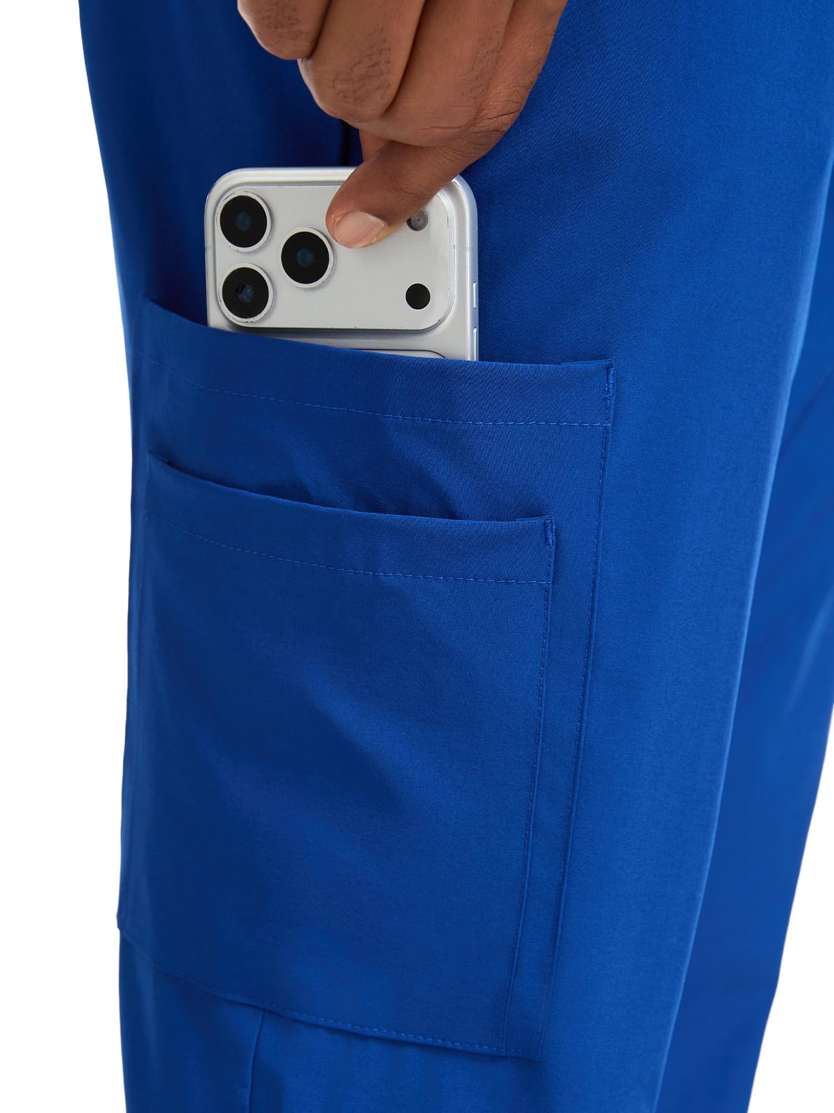 CST11P11 Men's Straight-Leg Scrub Pants — Royal Blue — 4