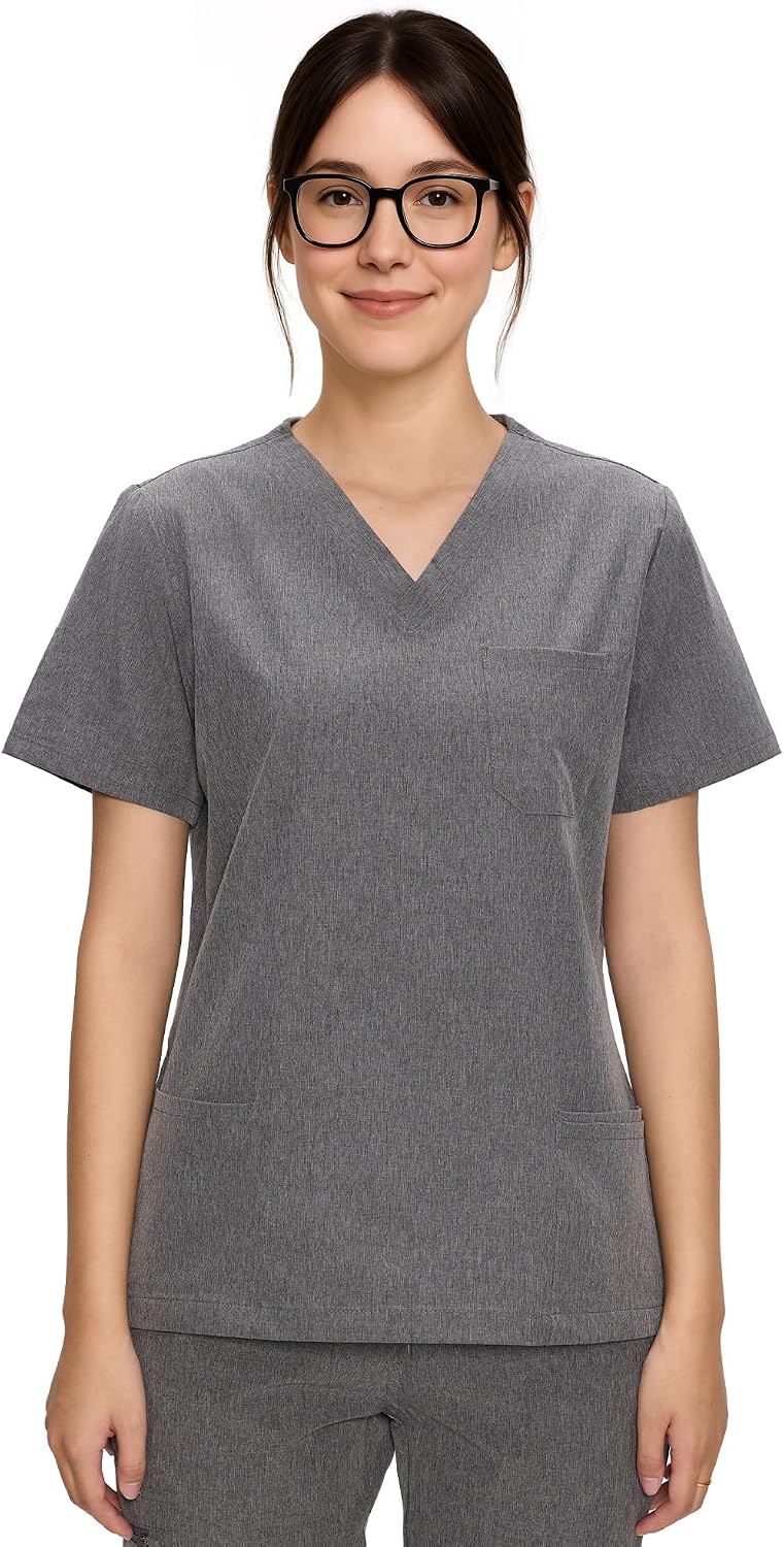 Luna Scrub Set — Heather Grey — 4