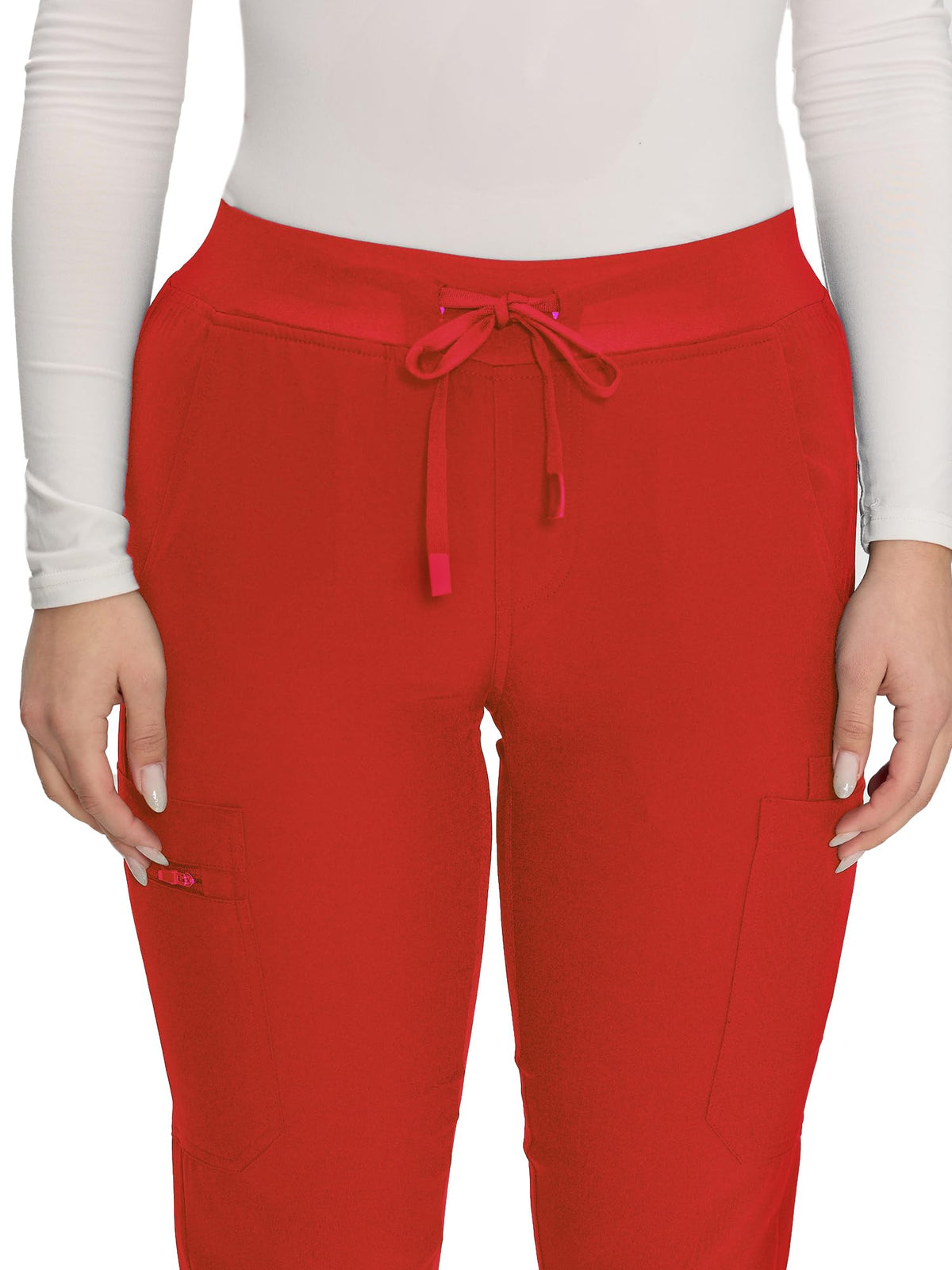 Nova Cargo Scrub Pants — Red — 5