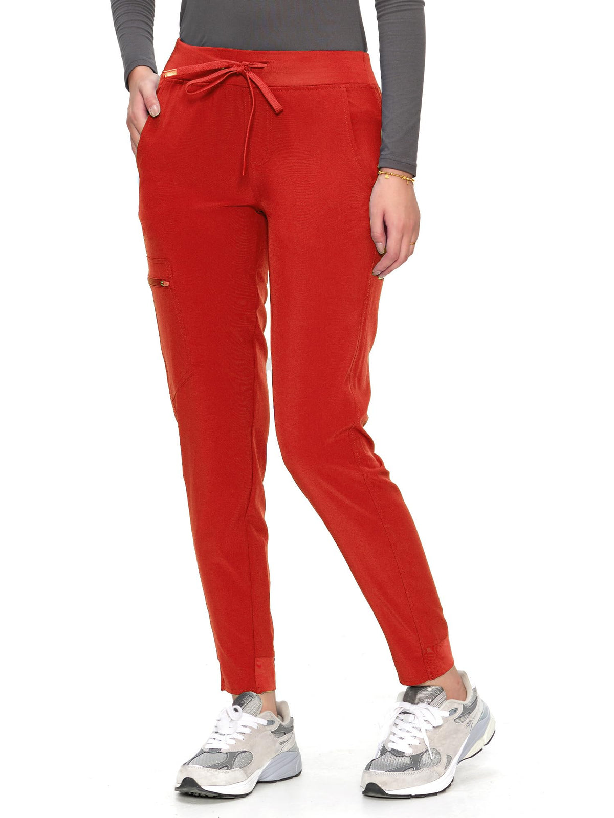 Aurora Jogger Scrub Pants — Red — 4