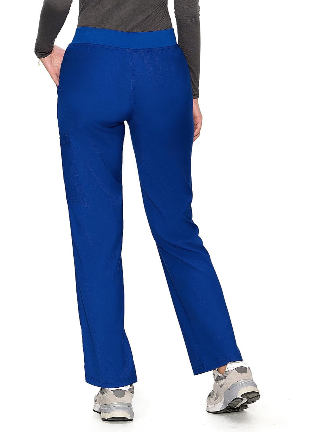 COZYFIT women's royal blue straight-leg cargo scrub pants - image 4