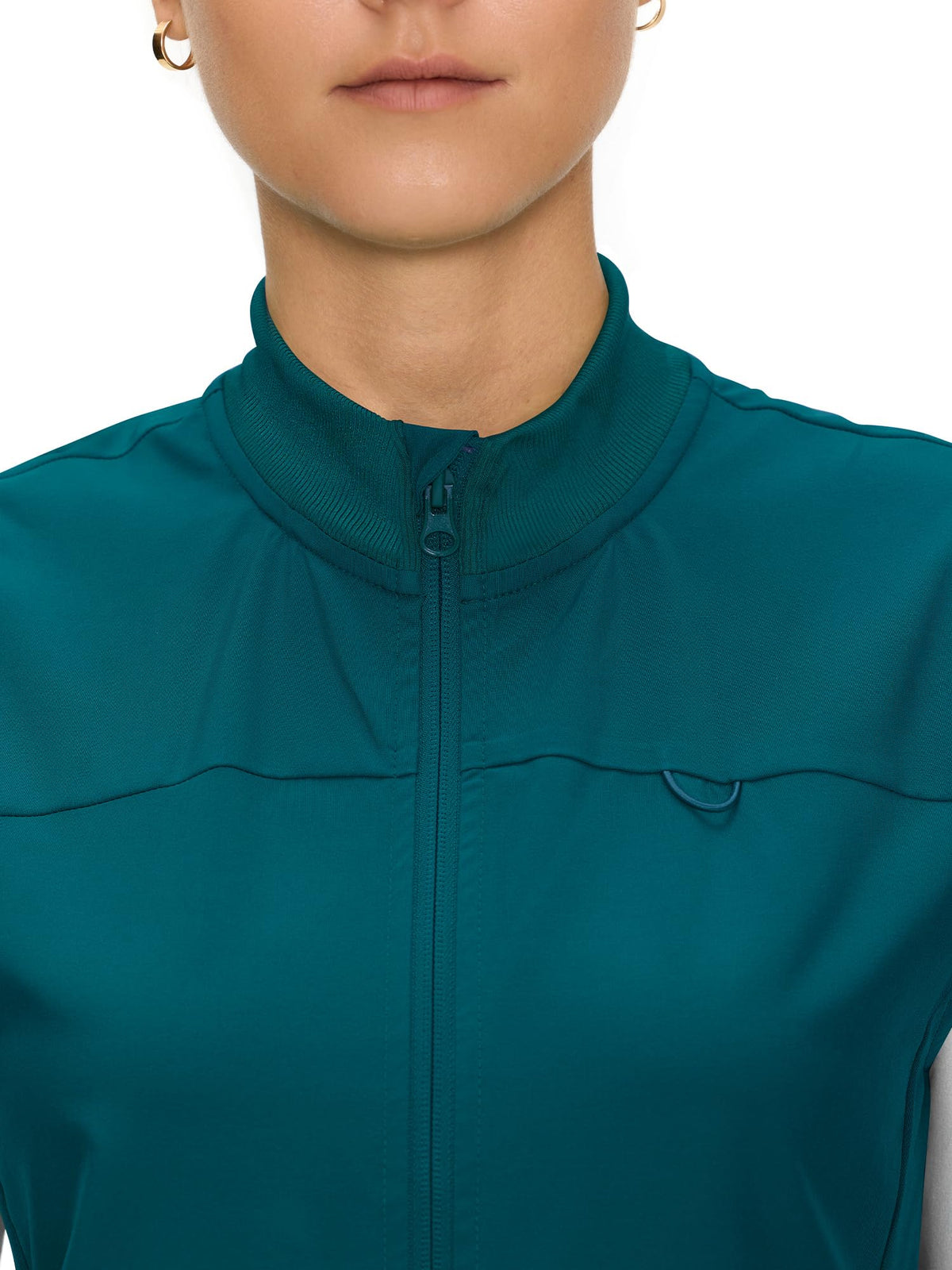 Marlowe Scrub Vest — Caribbean Blue — 4
