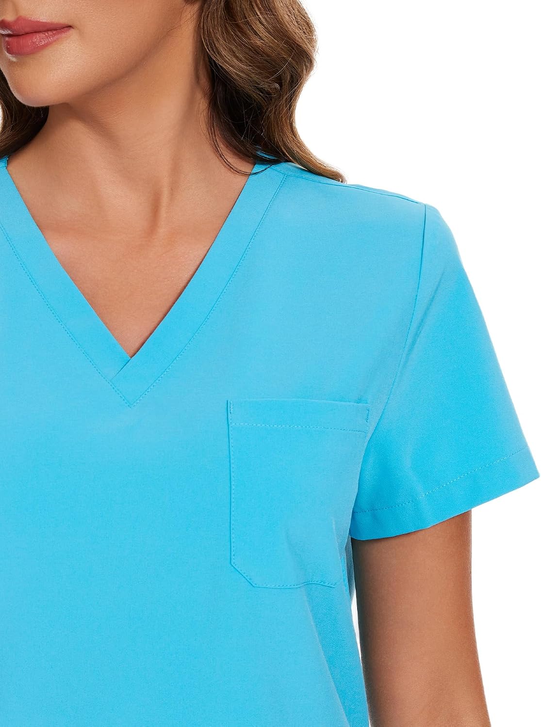 Luna Scrub Set — Aqua Blue — 4