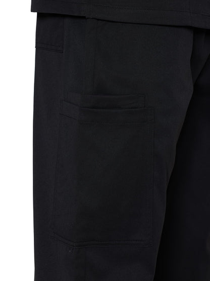 Orion Straight-Leg Scrub Pants, Black, Pocket Detail