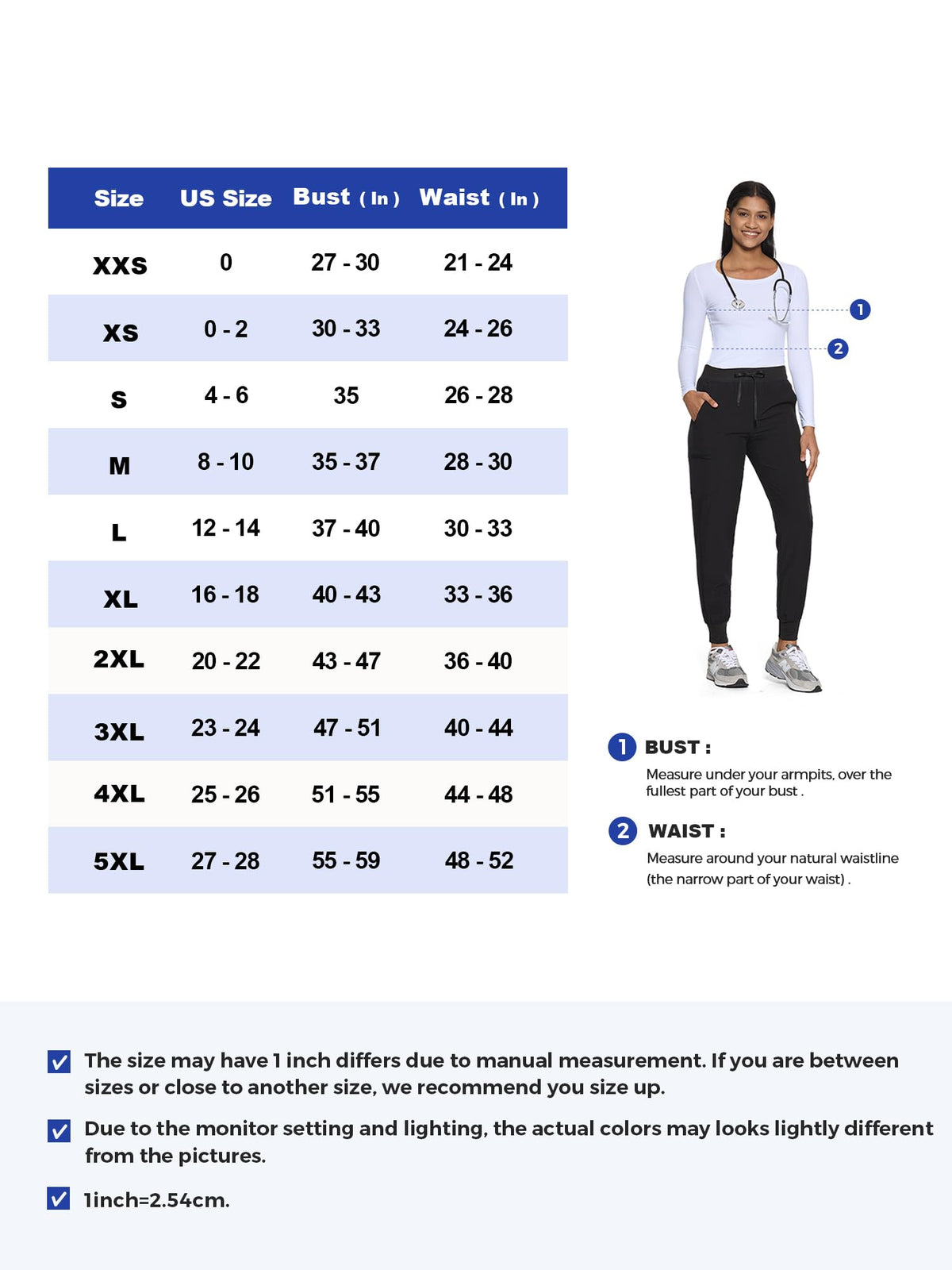 Mira Long Sleeve Crew Neck Underscrub 2-Pack — Royal Blue/Royal Blue — 6