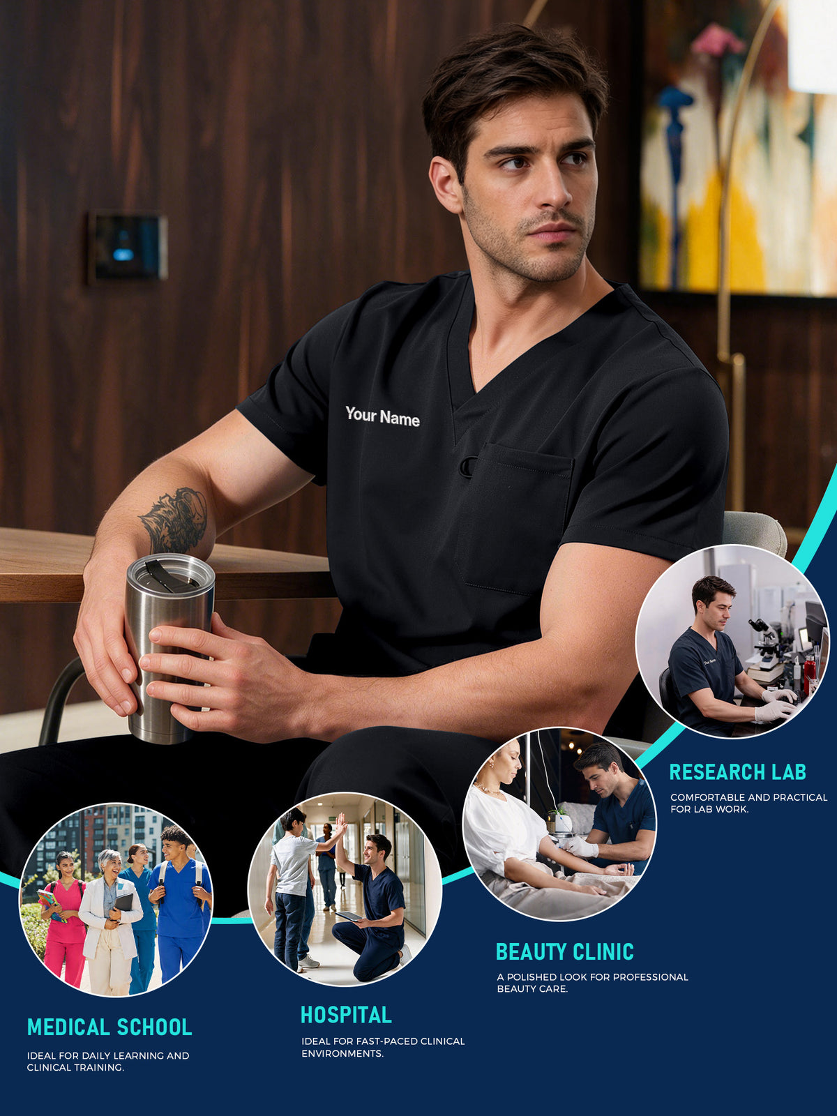 Orion Made-to-Measure Straight-Leg Scrub Set Package