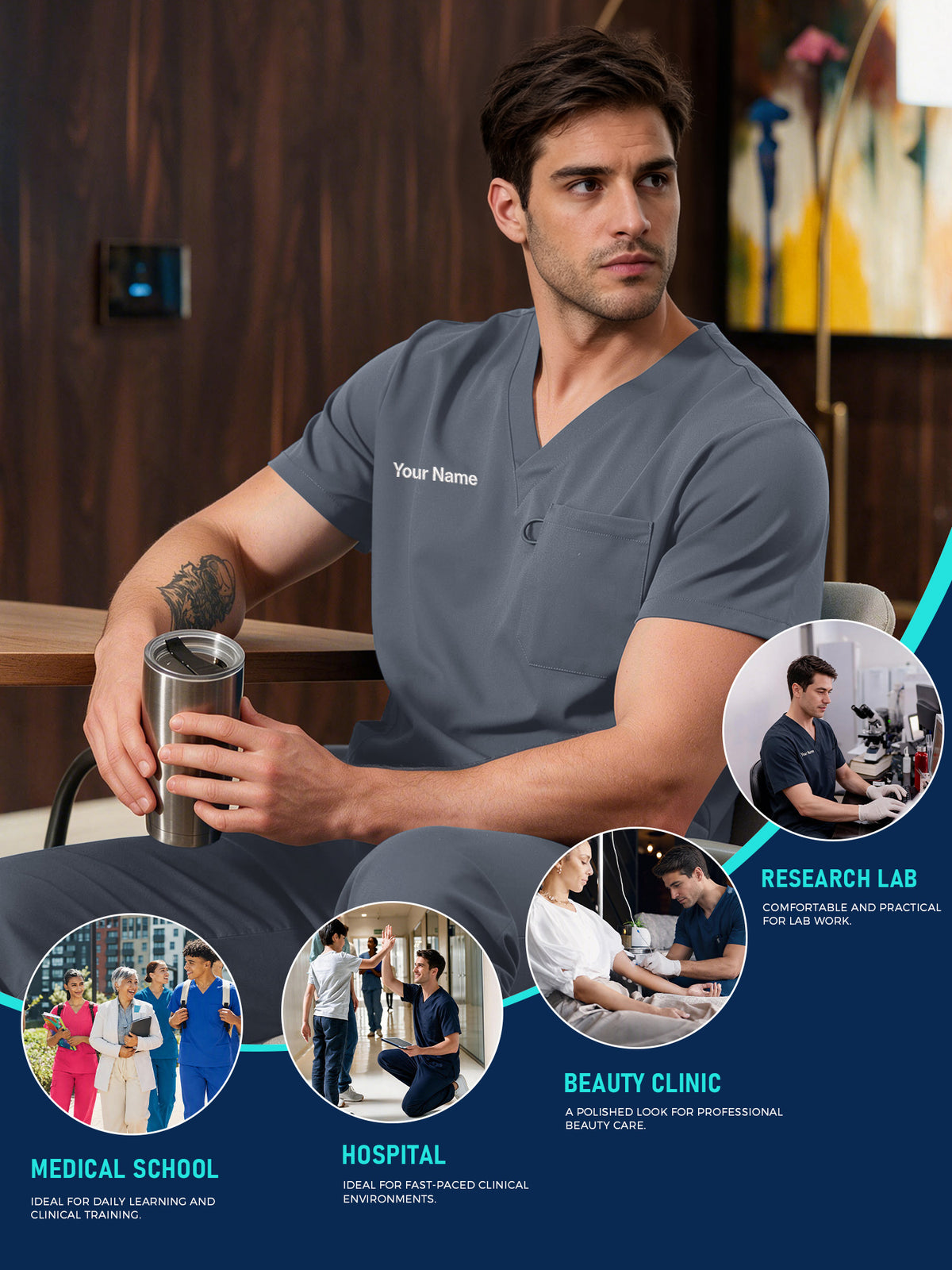 Orion Made-to-Measure Straight-Leg Scrub Set Package