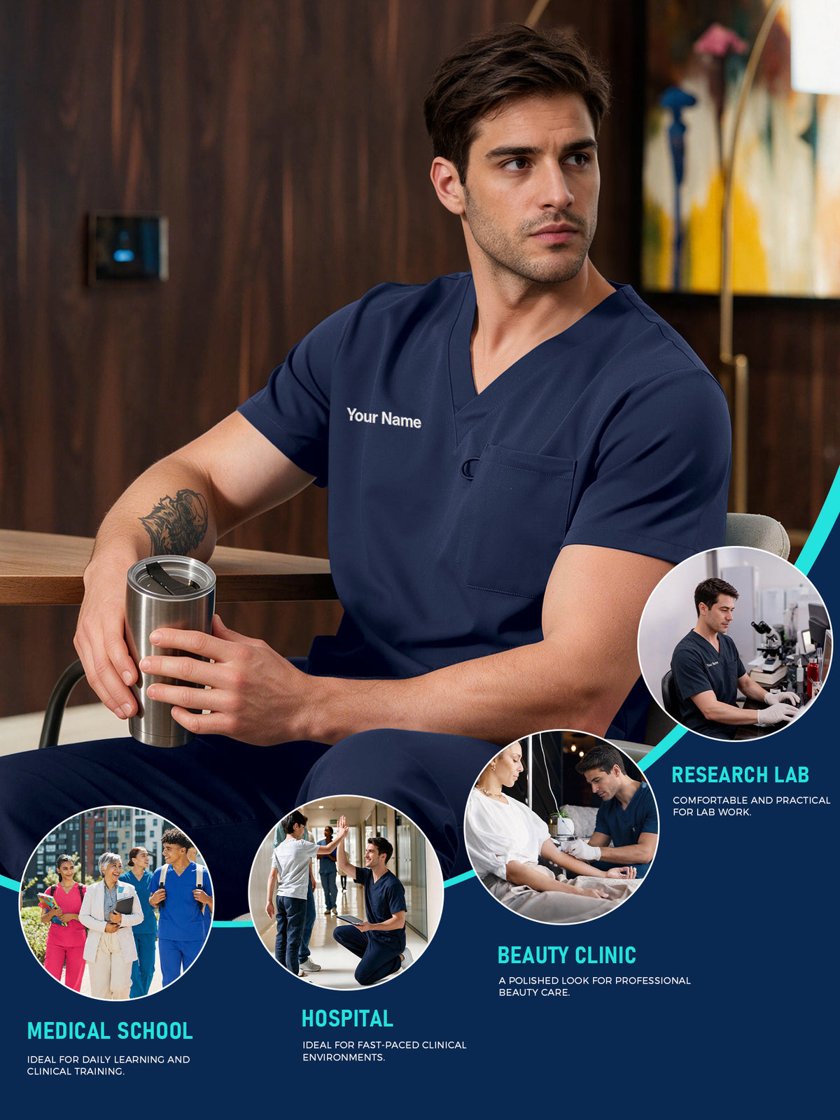 Orion Made-to-Measure Straight-Leg Scrub Set Package
