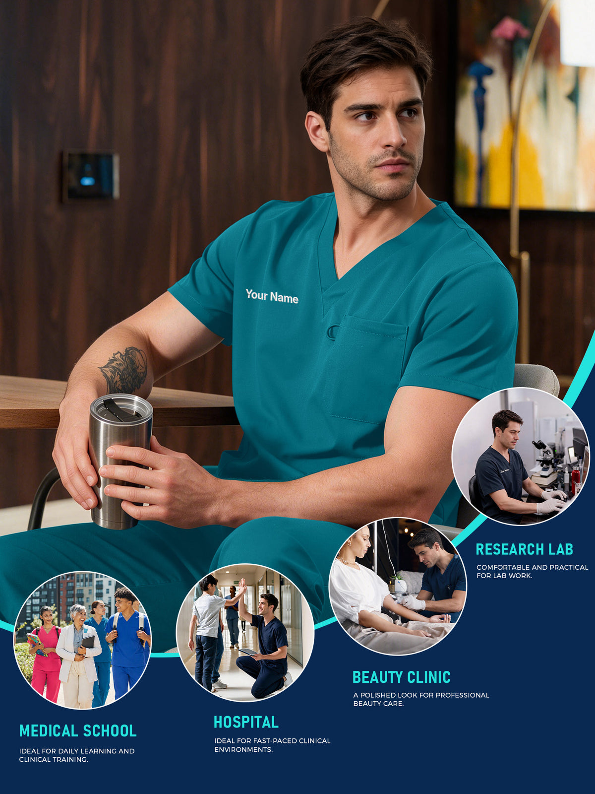 Orion Made-to-Measure Straight-Leg Scrub Set Package