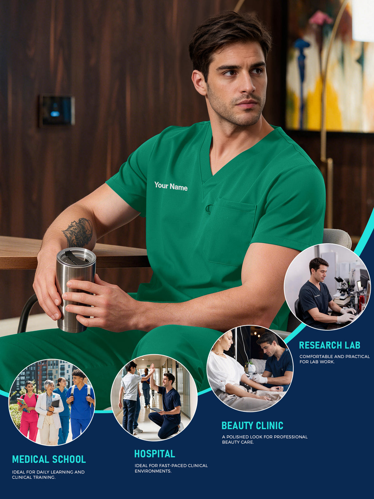 Orion Made-to-Measure Straight-Leg Scrub Set Package