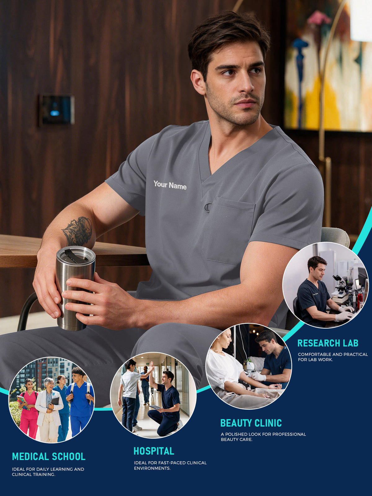 Orion Made-to-Measure Straight-Leg Scrub Set Package