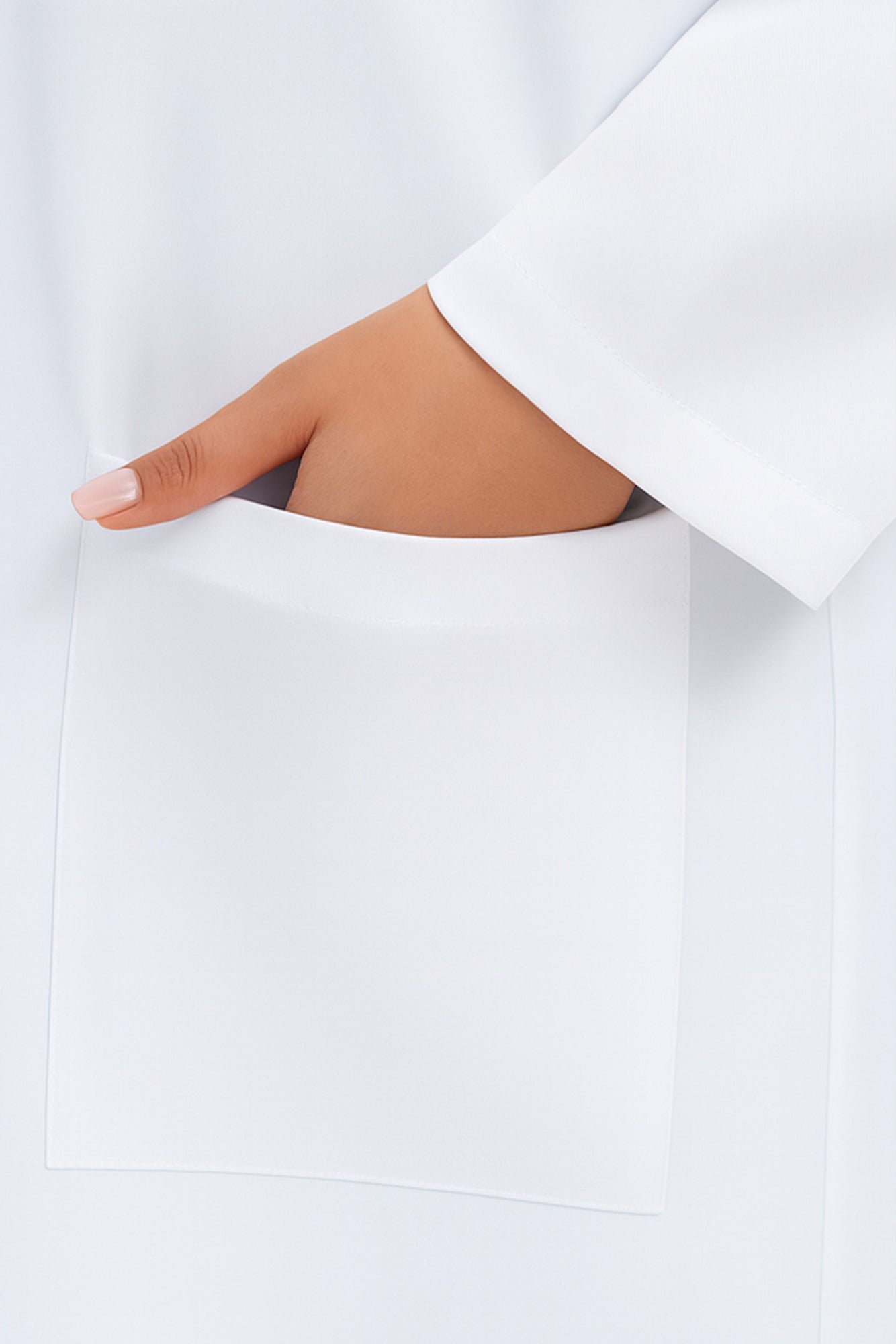 COZYFIT Lab Coat for Woman 3 Pocket, Long Sleeve Medical Coat